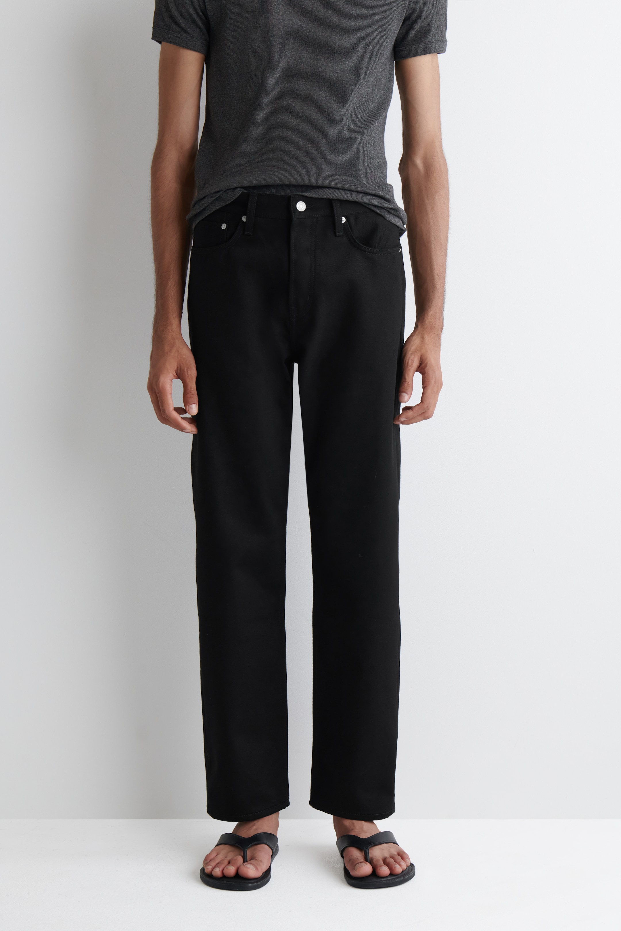 Agrandir l'image: JEAN DROIT SIGNATURE - NOIR - HOMME | H&M FR 2