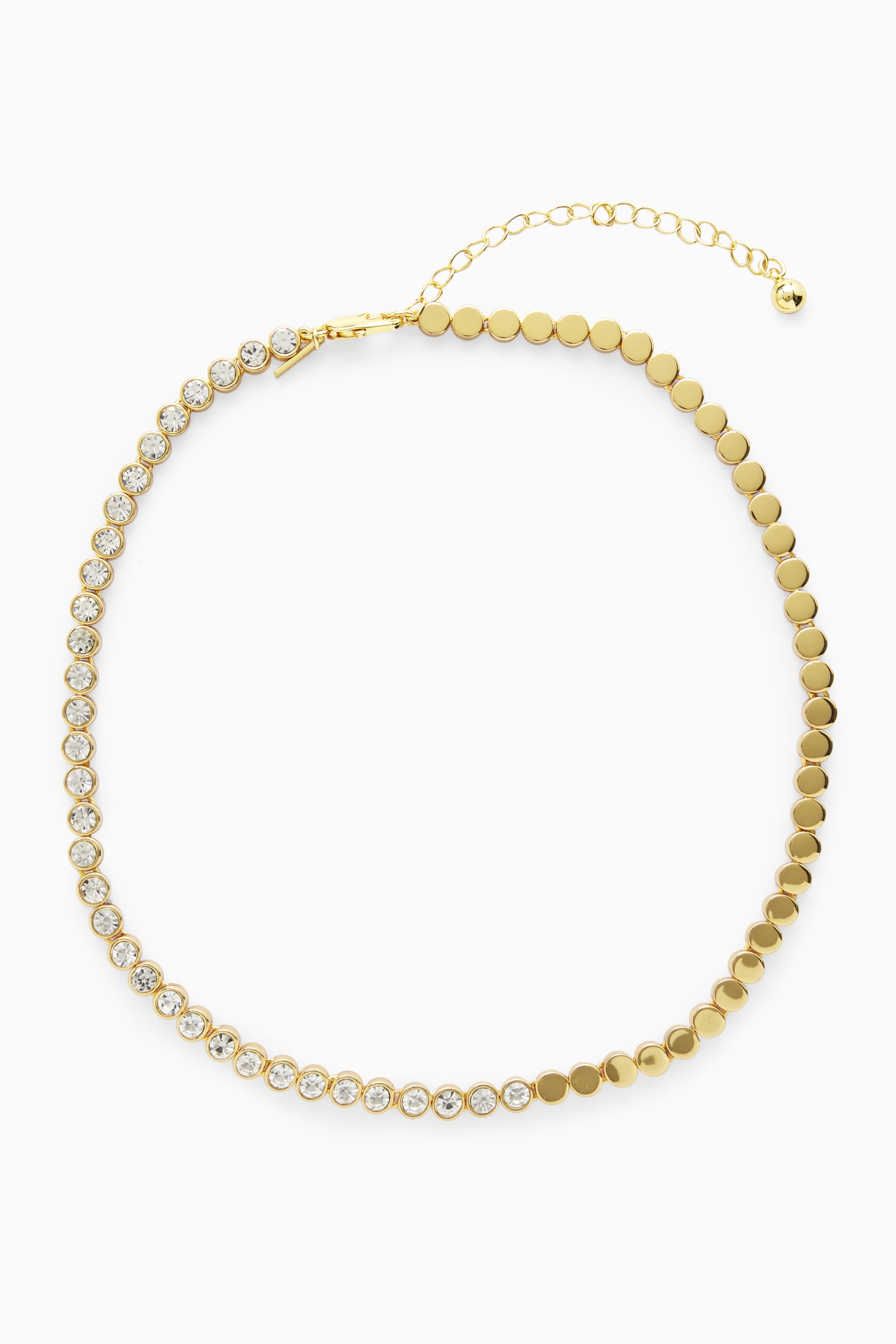 Näytä suurempi kuva: SHORT CRYSTAL NECKLACE - GOLD / CRYSTAL - NAISET | H&M FI 1