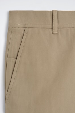COTTON REGULAR-FIT STRAIGHT-LEG CHINOS — BEIGE 6