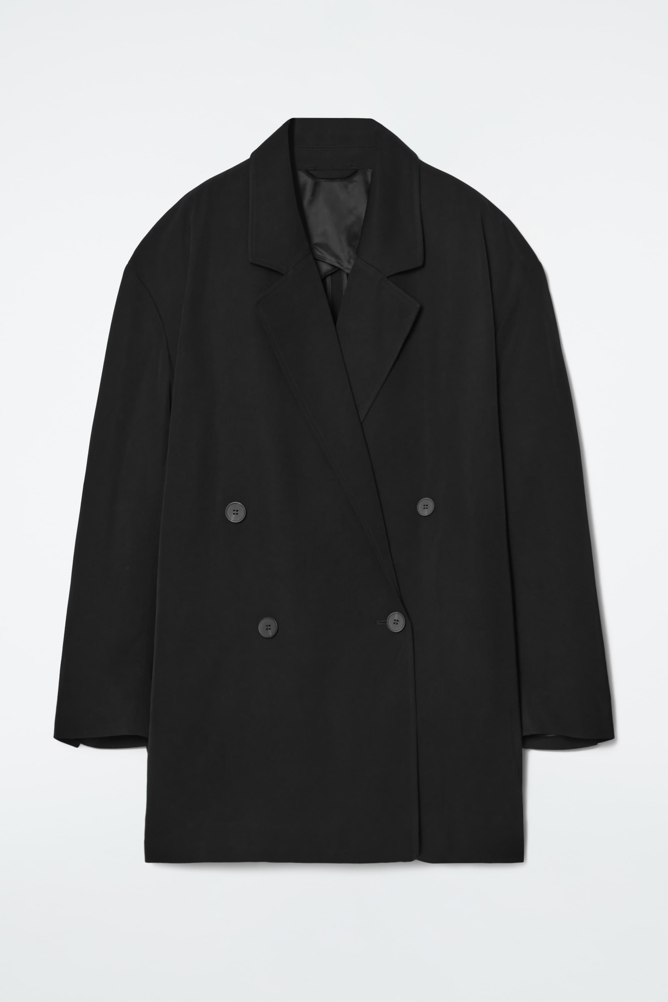 Agrandir l'image: BLAZER CROISÉ OVERSIZE DRAPÉ - NOIR - FEMME | H&M CH 1