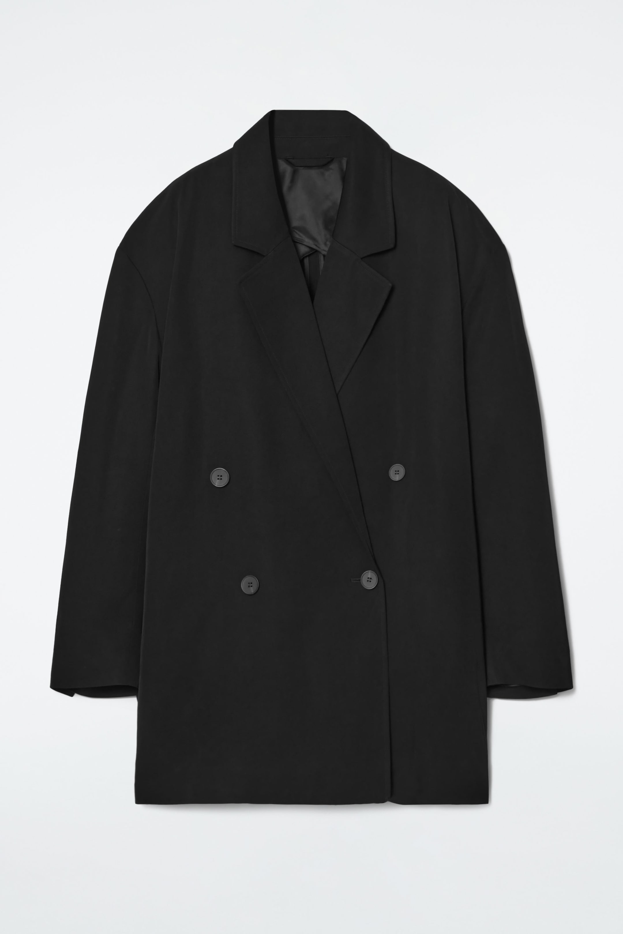 OVERSIZED DRAPED DOUBLE-BREASTED BLAZER