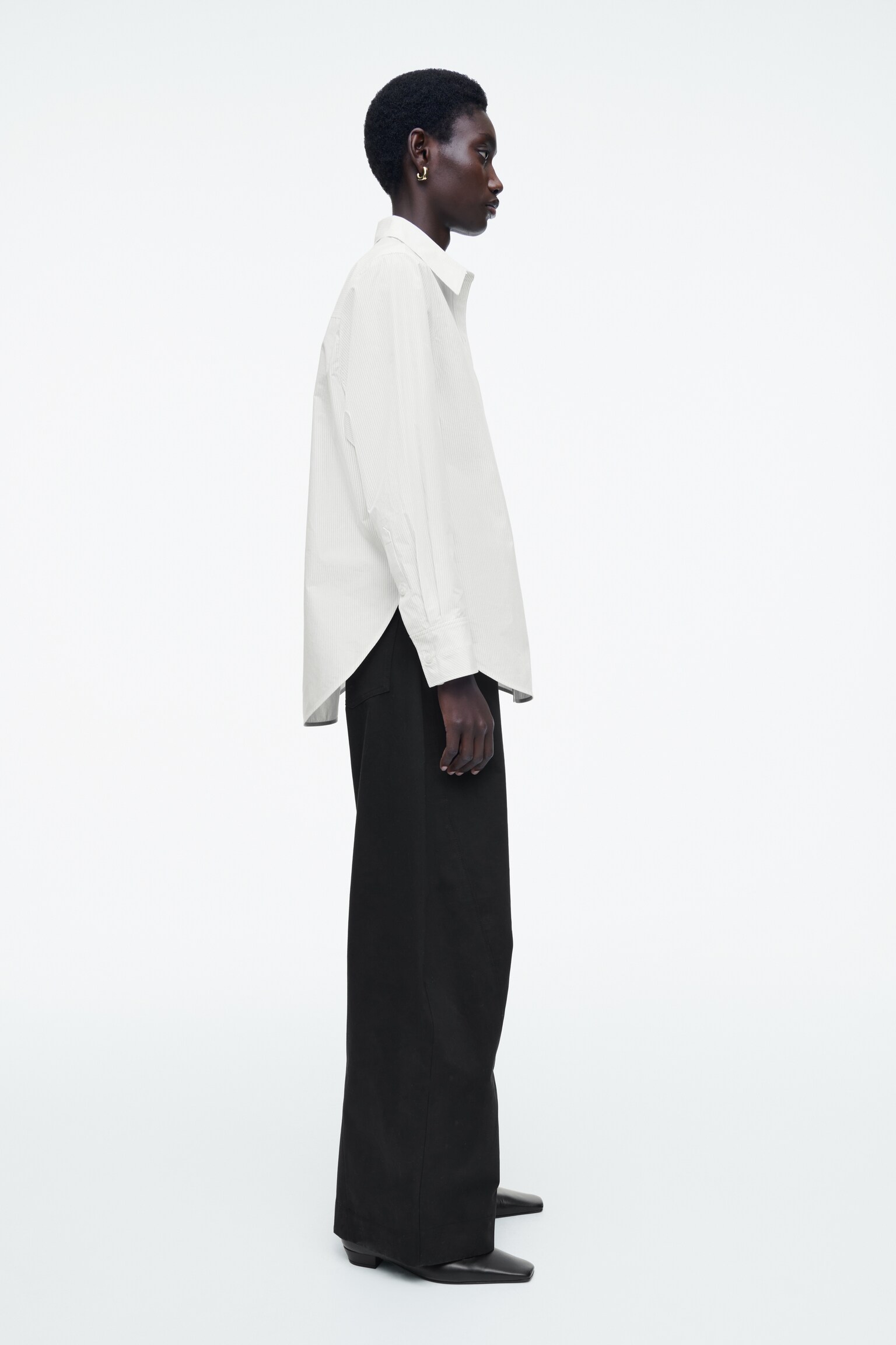 CHEMISE HABILLÉE EN COTON PIMA - IVOIRE / RAYURES/BLEU / RAYÉ/BLANC - 8