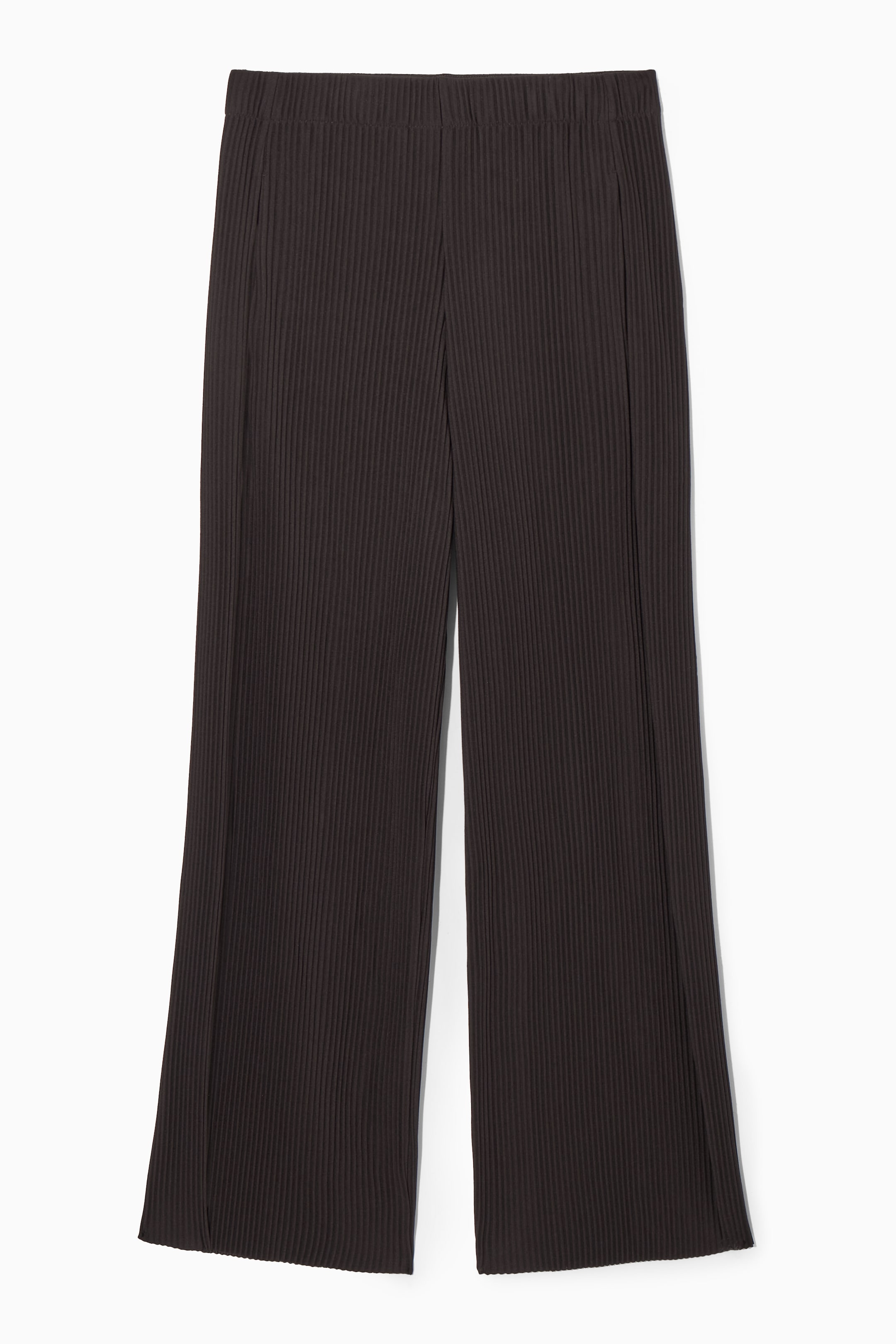 View larger image: PLEATED WIDE-LEG TROUSERS - DARK BROWN - Ladies | H&M GB 1