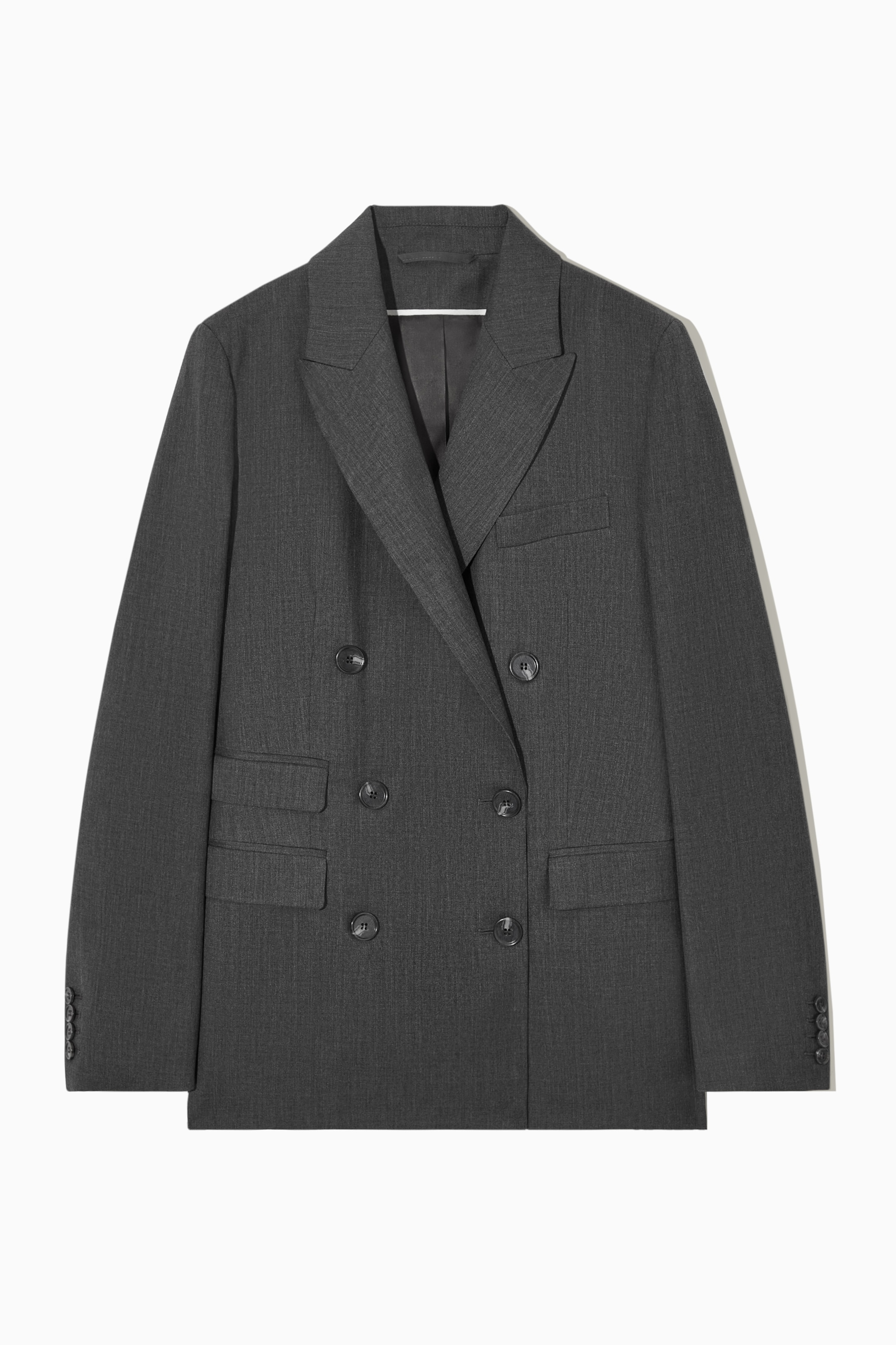 Grösseres Bild ansehen: ZWEIREIHIGER WOLLBLAZER - Dunkelgrau - DAMEN | H&M CH 1