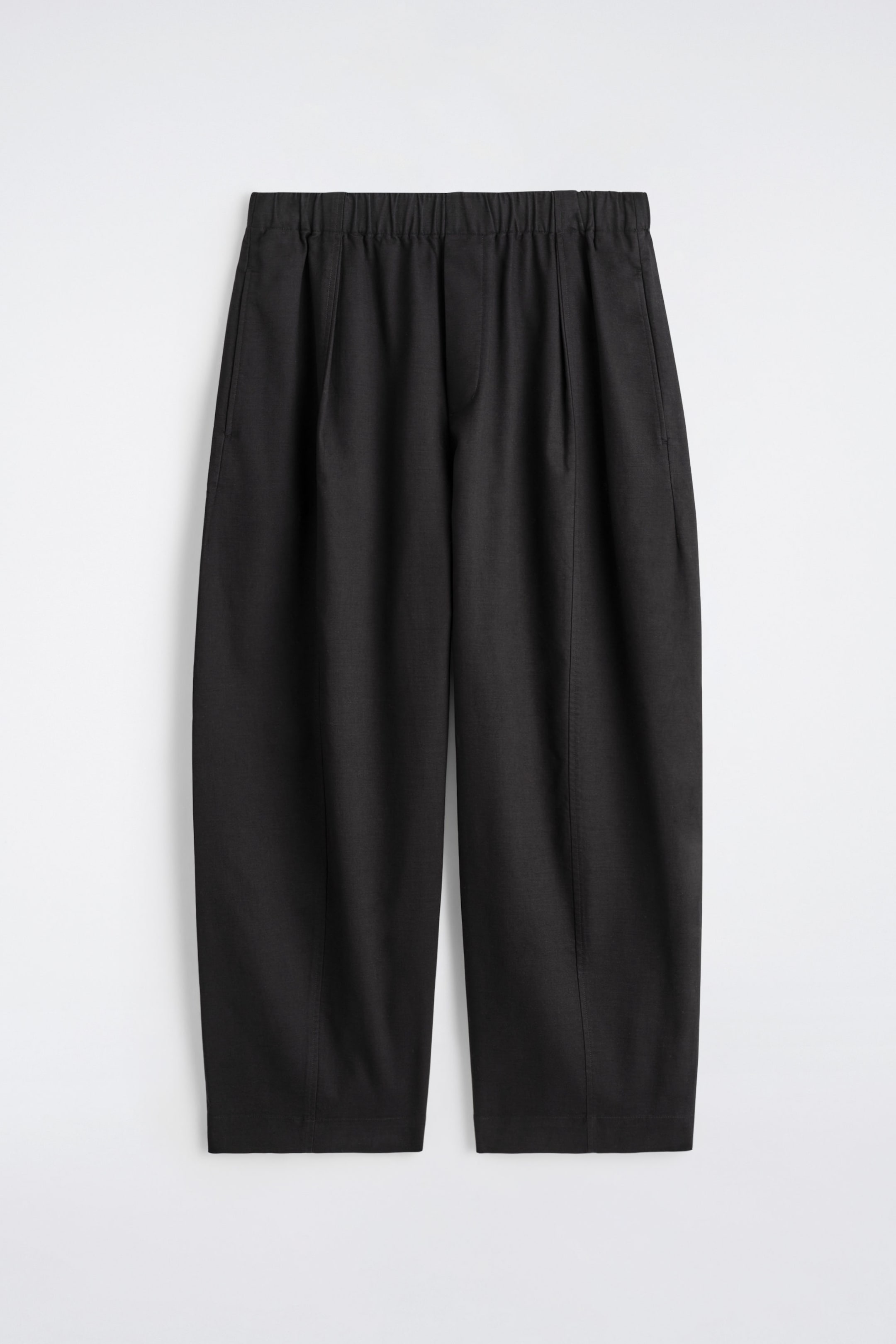 PANTALON BARREL COURT EN COTON