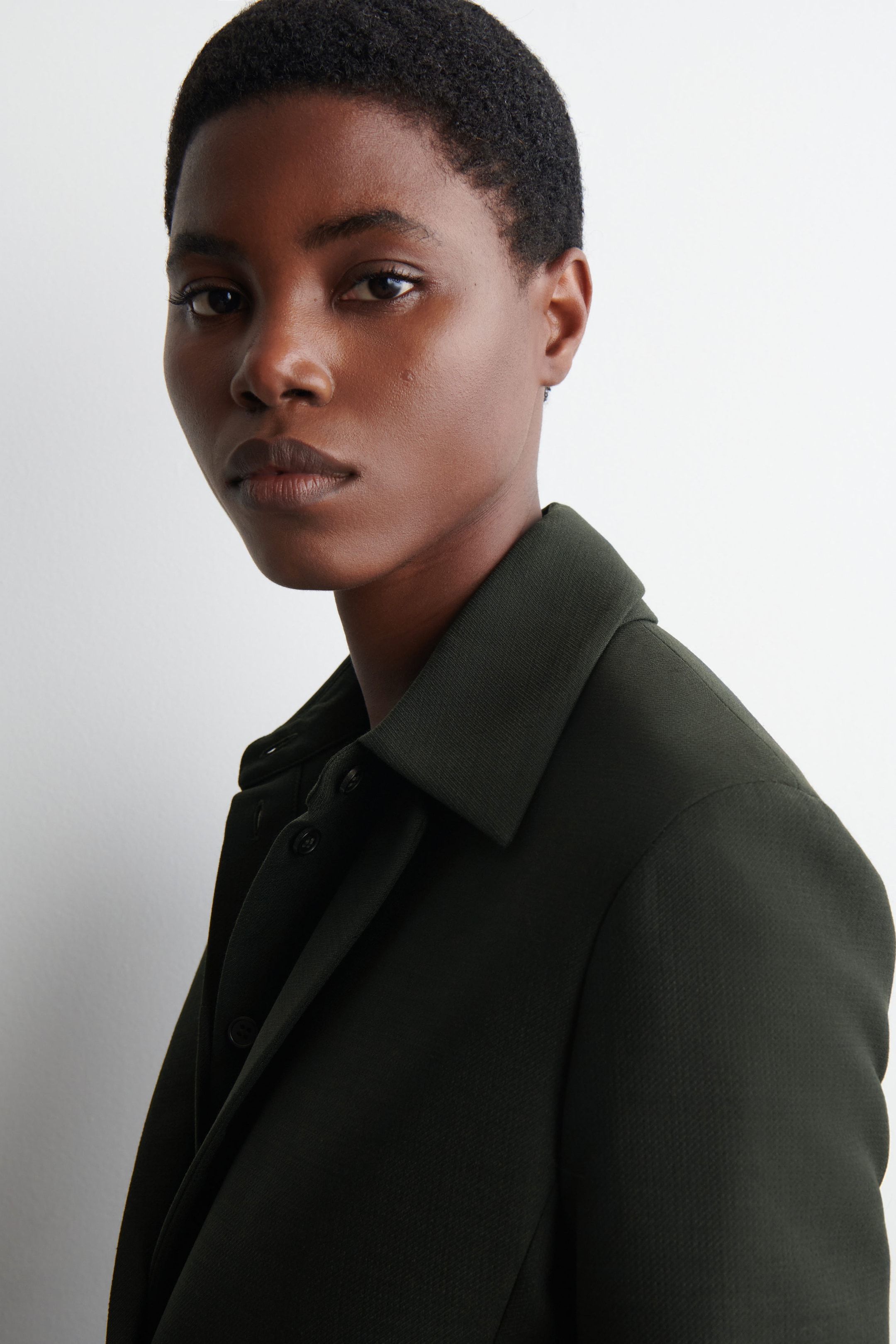 LONGLINE WOOL-BLEND BLAZER