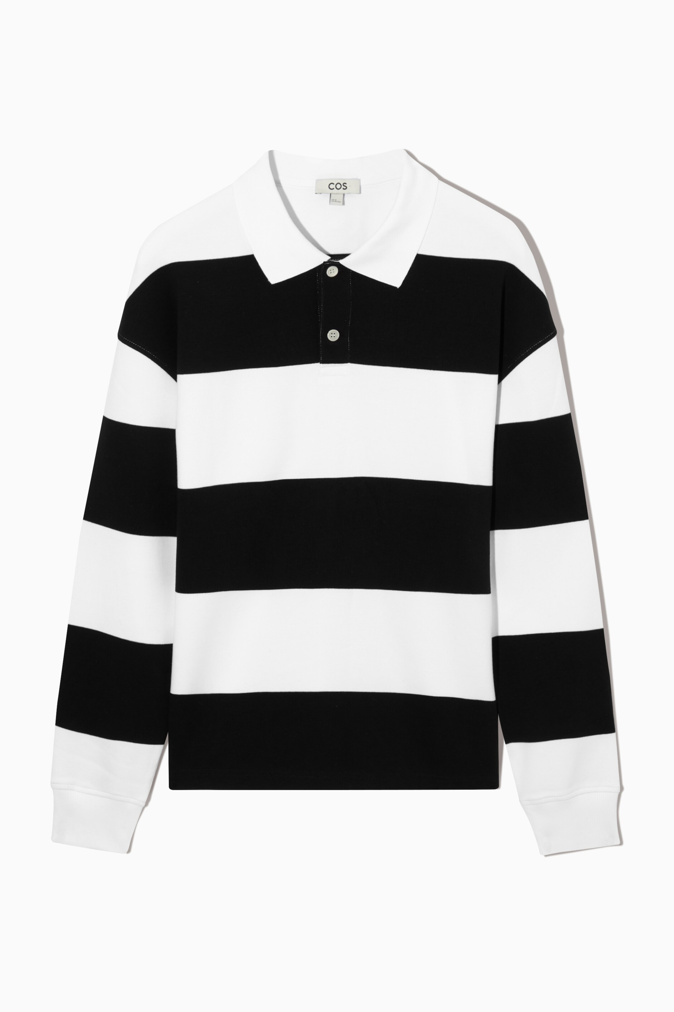 Grotere afbeelding bekijken: STRIPED RUGBY SHIRT - BLACK / WHITE - HEREN | H&M NL 1