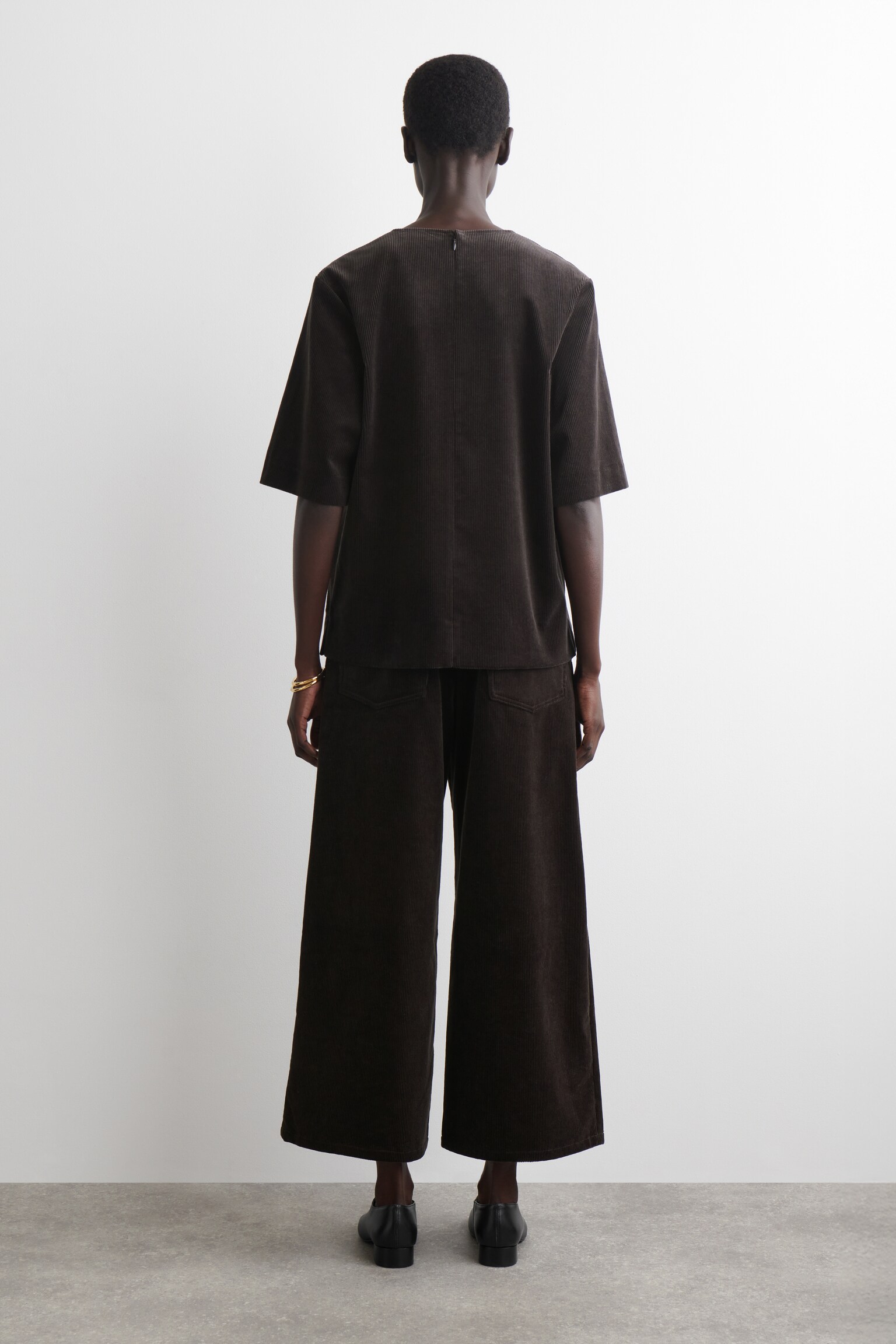 JUPE-CULOTTE VELOURS CÔTELÉ - BRUN FONCÉ - 6