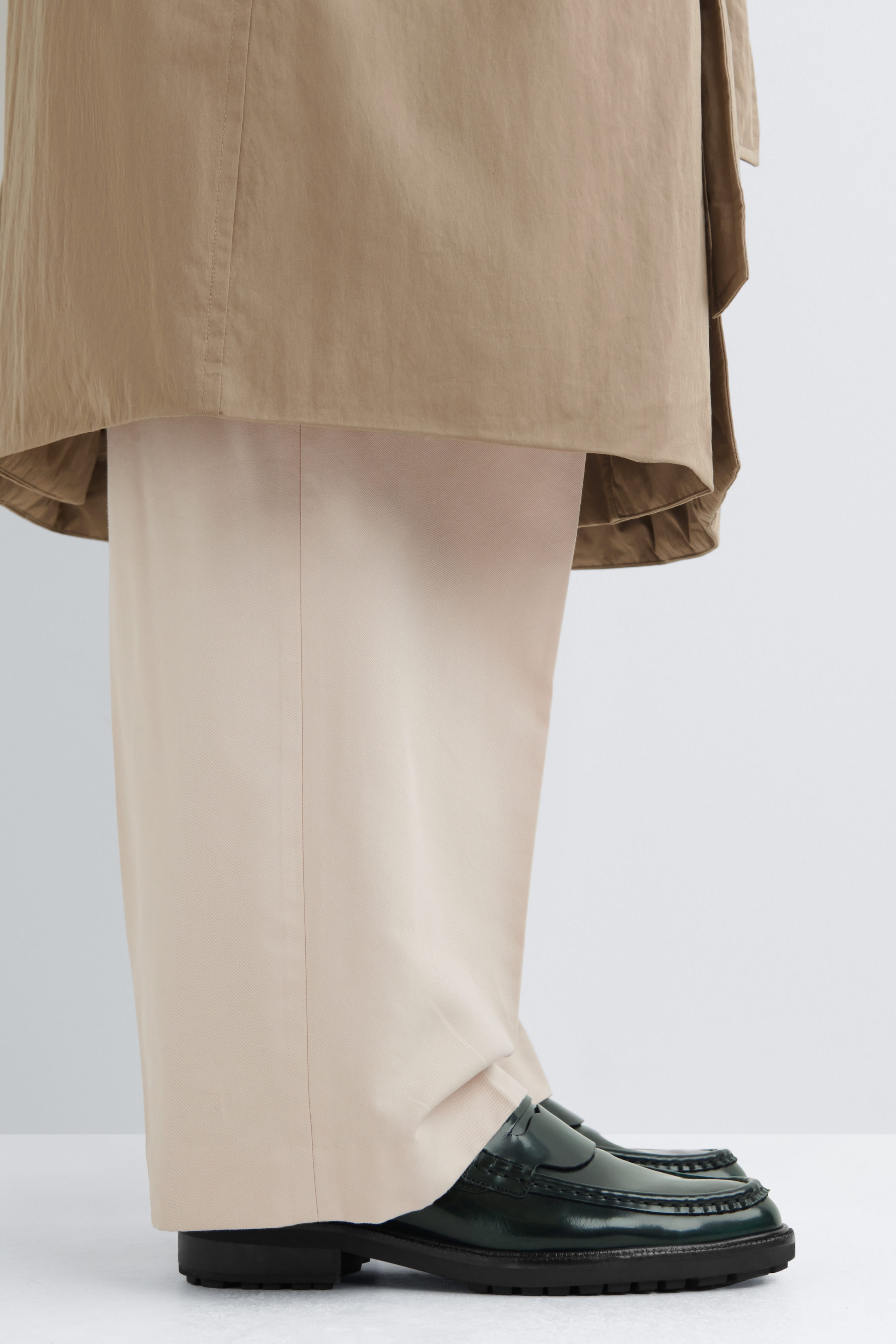 RUBBED-LEATHER LOAFERS