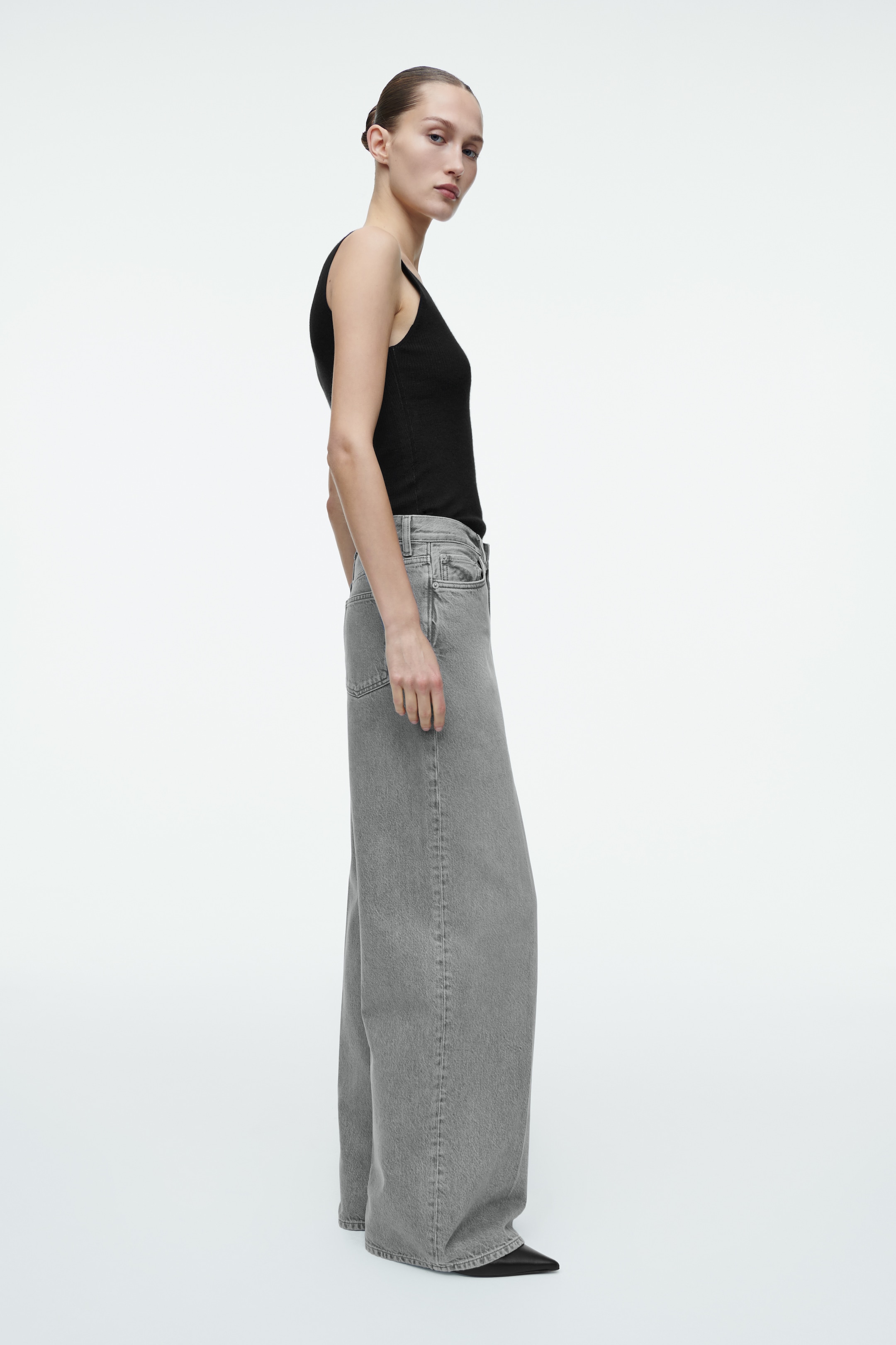 Grotere afbeelding bekijken: TIDE WIDE-LEG JEANS - GRIJS - DAMES | H&M NL 2