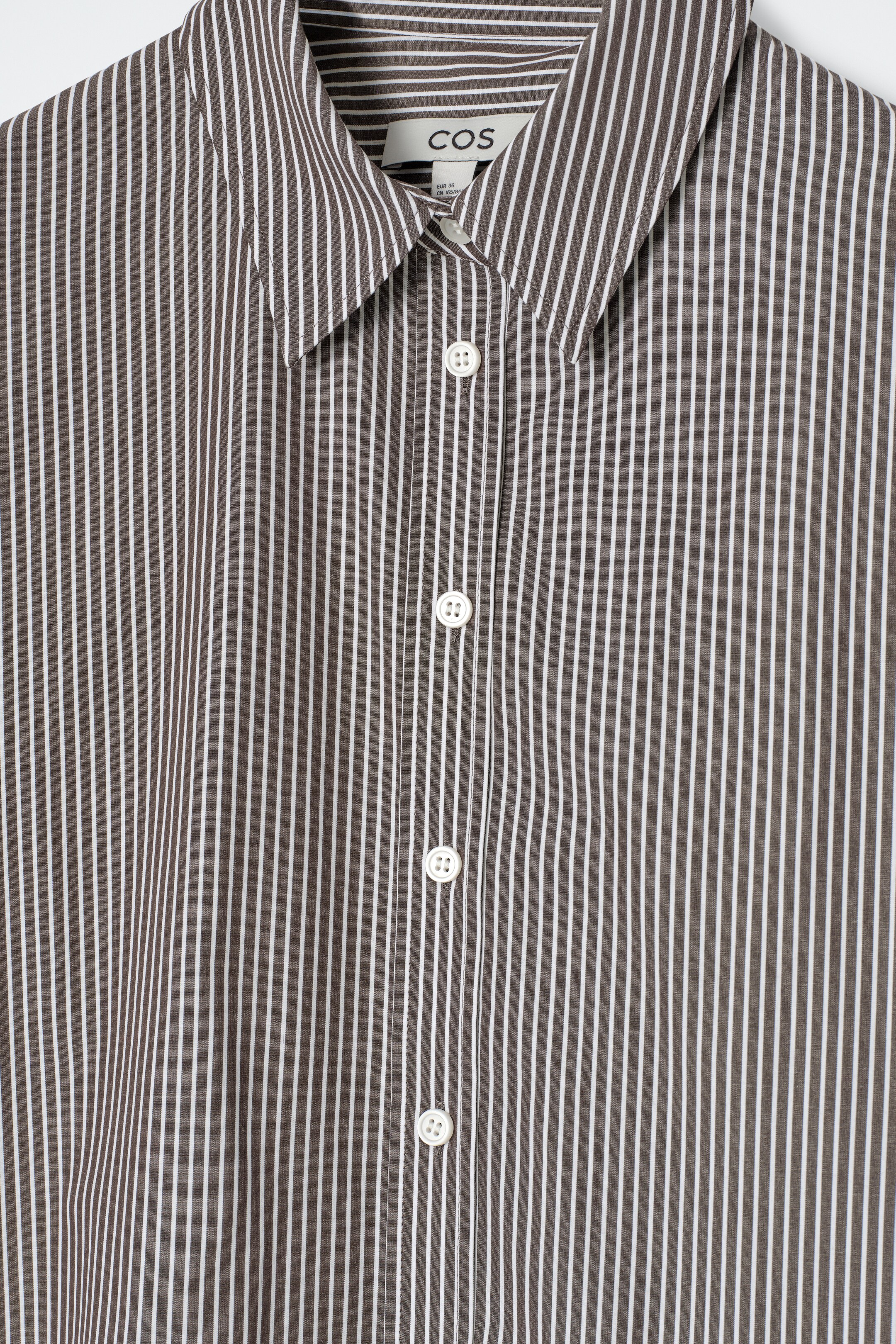 Agrandir l'image: CHEMISE DÉCONTRACTÉE EN COTON - BRUN / BLANC / RAYURES - FEMME | H&M FR 8