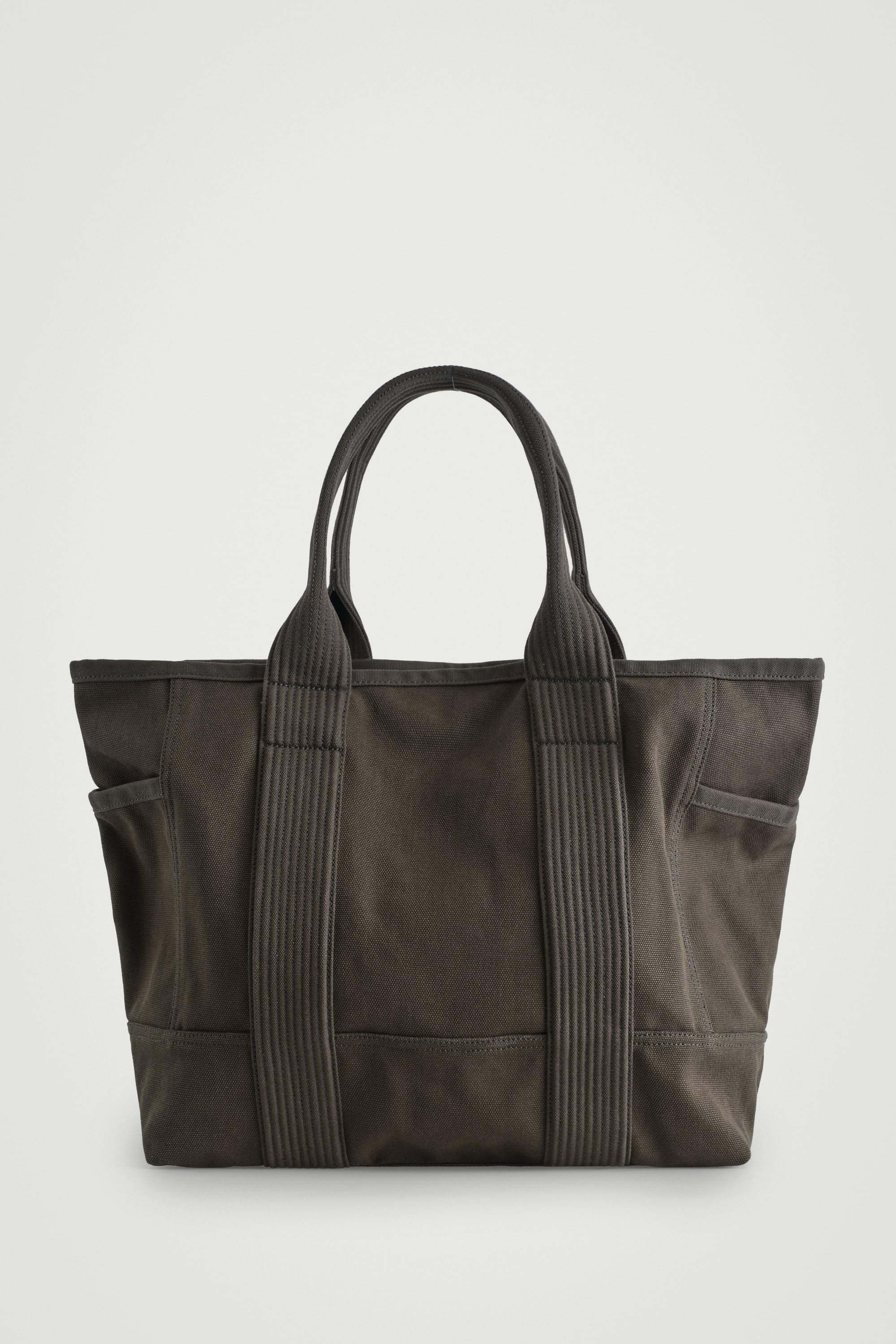 SACO TOTE GRANDE - LONA - Caqui/PRETO