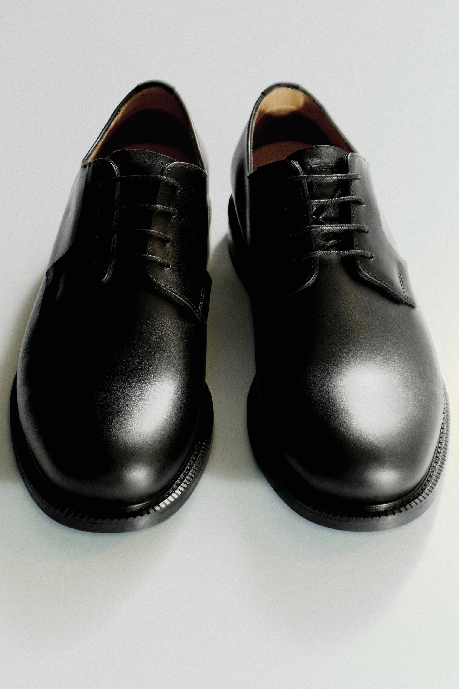 DERBY SCHUHE AUS LEDER - SCHWARZ - 6