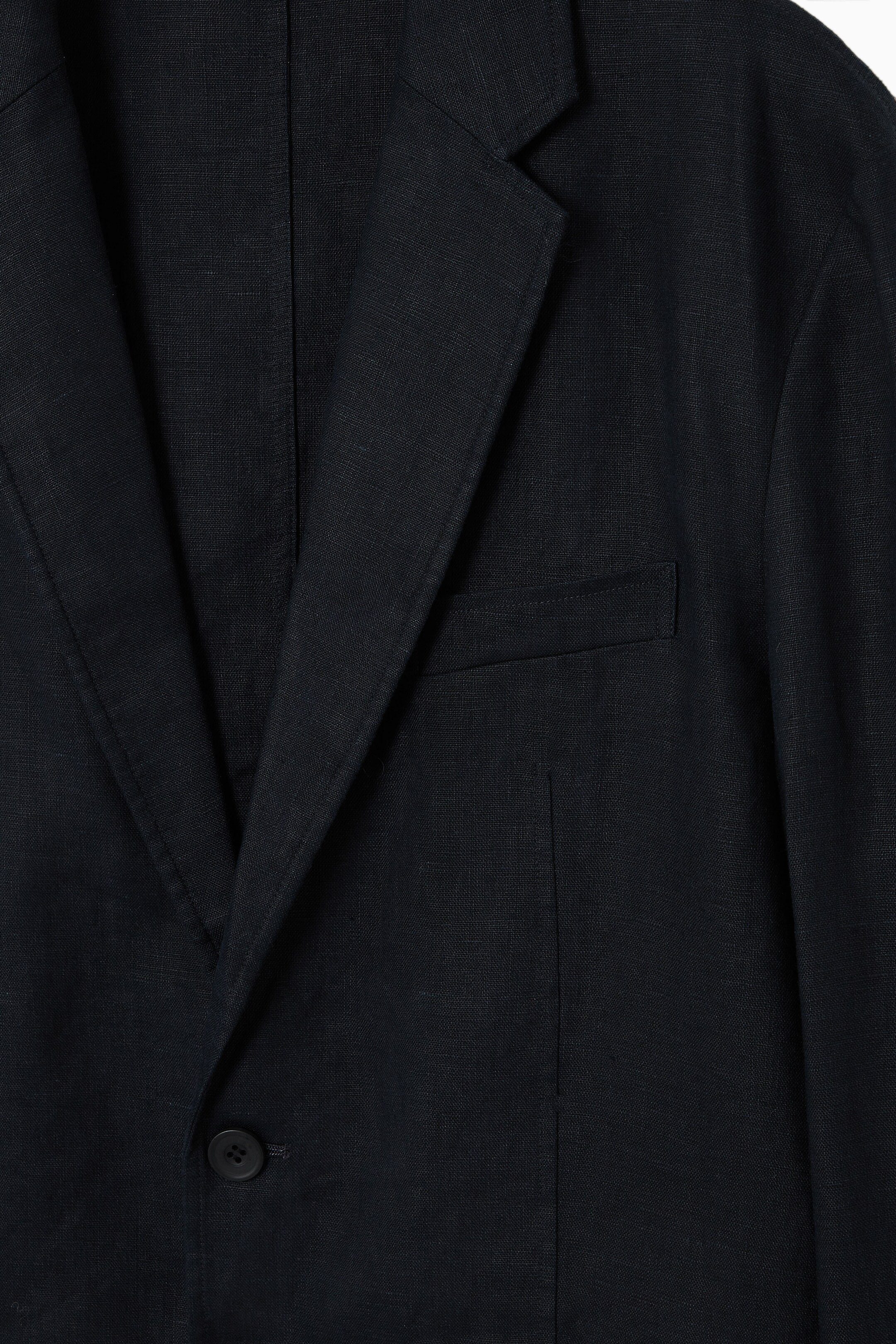 Agrandir l'image: BLAZER FLOU EN LIN - MARINE FONCÉ - HOMME | H&M CH 3