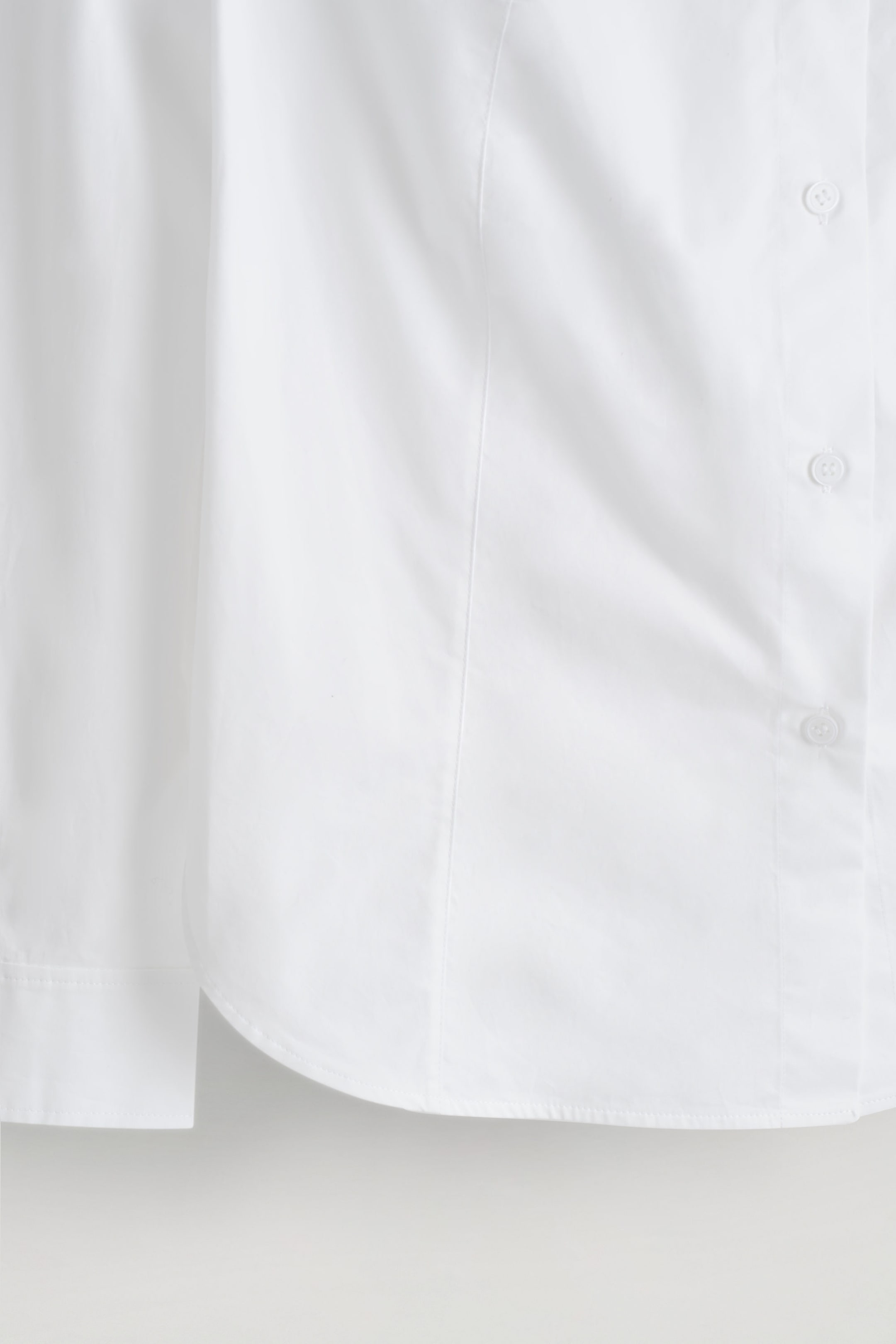 BOAT-NECK COTTON SHIRT