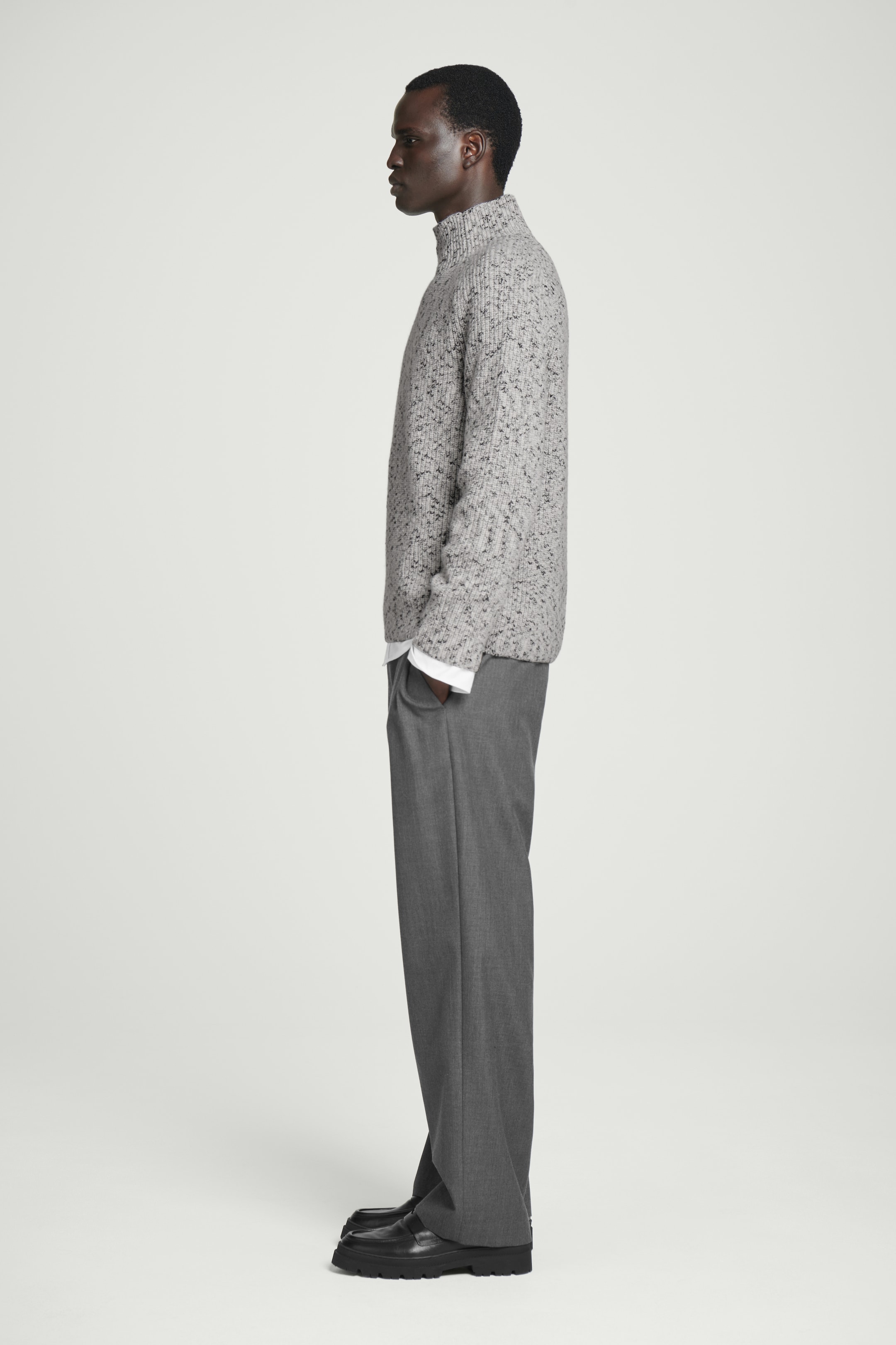 Grösseres Bild ansehen: WOLLPULLOVER AUS VERZWIRNTER WOLLE - Hellgrau - HERREN | H&M CH 5
