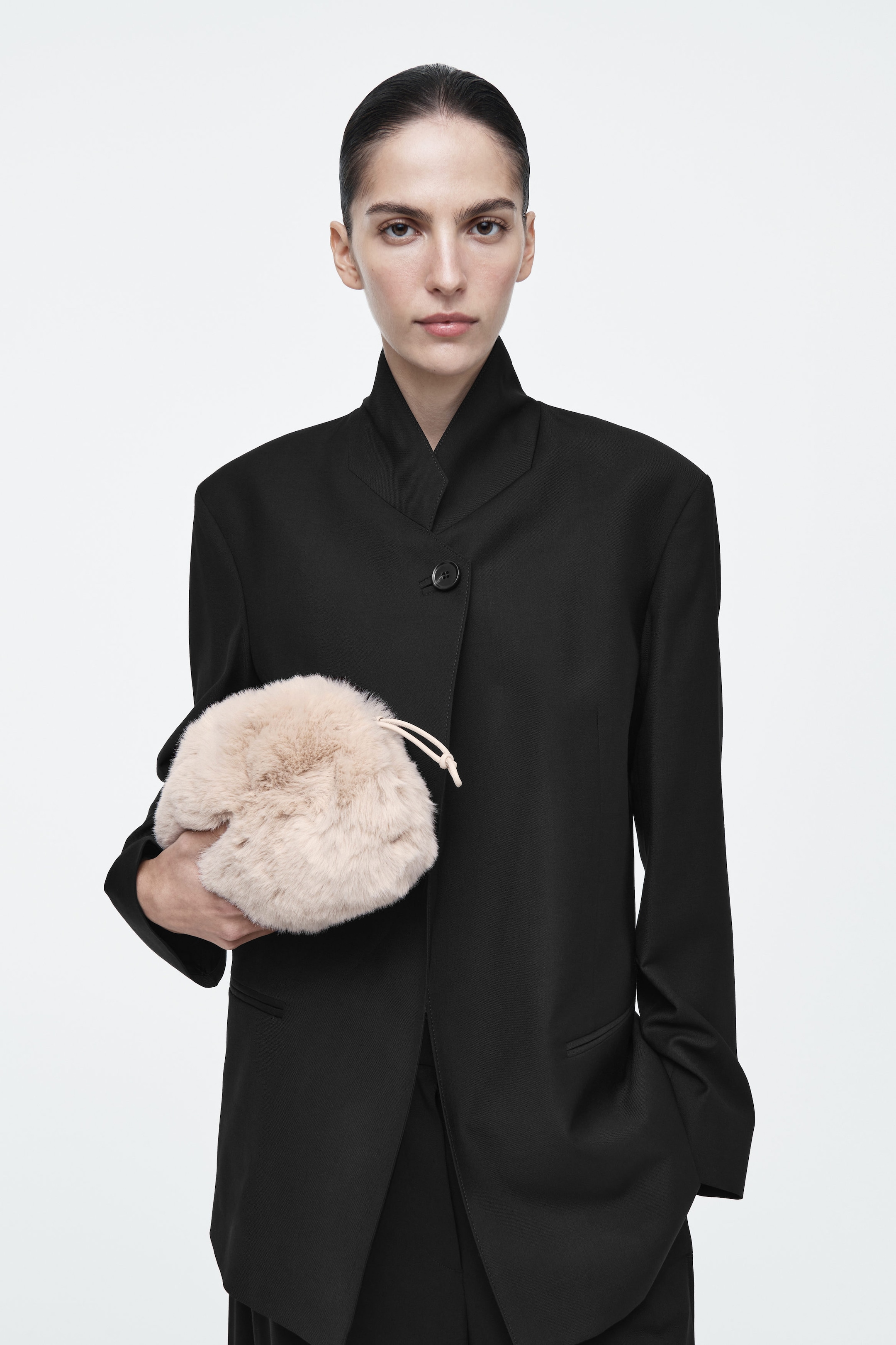 CAVATELLI MINI CLUTCH BAG FAUX FUR