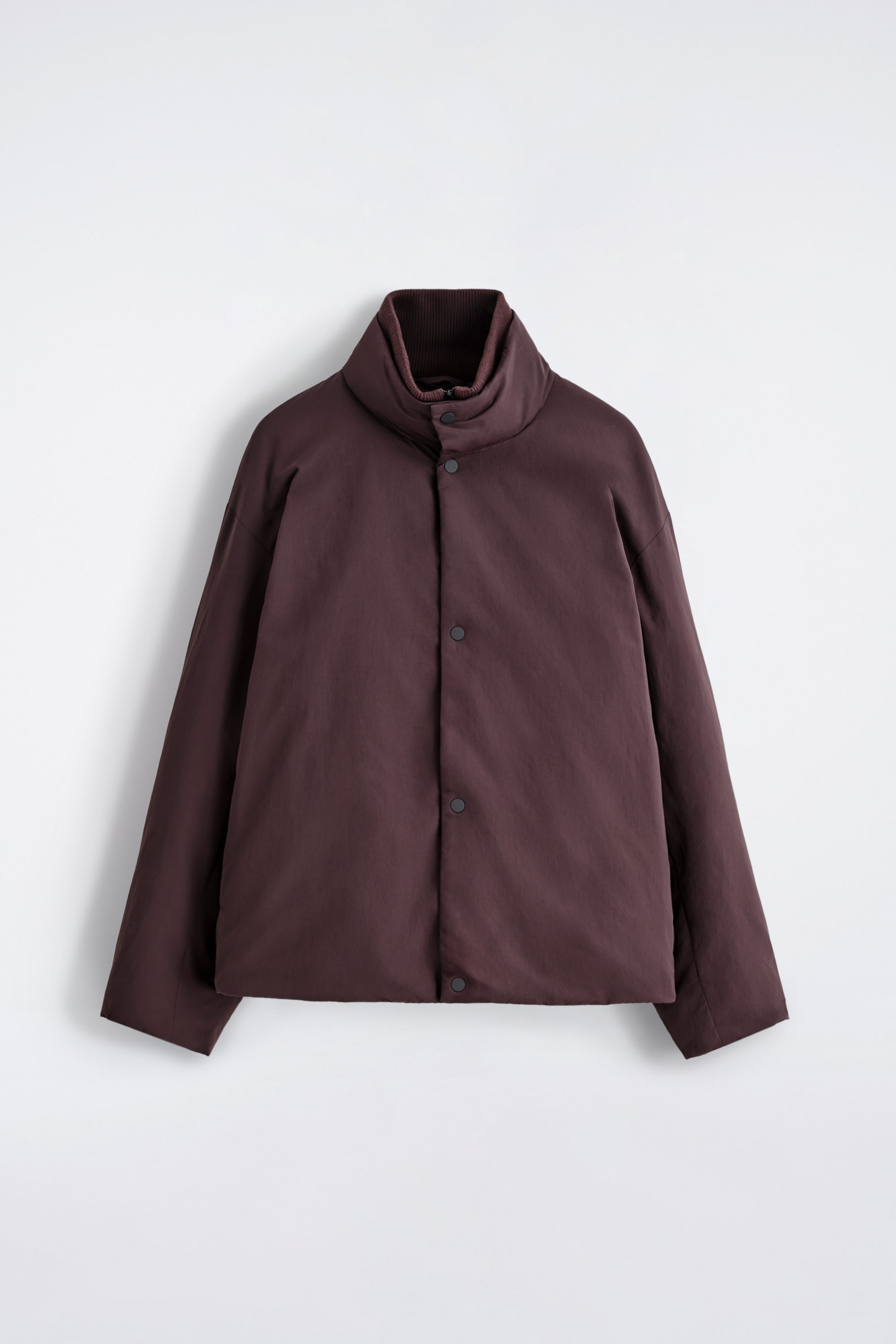 PADDED FUNNEL-NECK DOWN JACKET