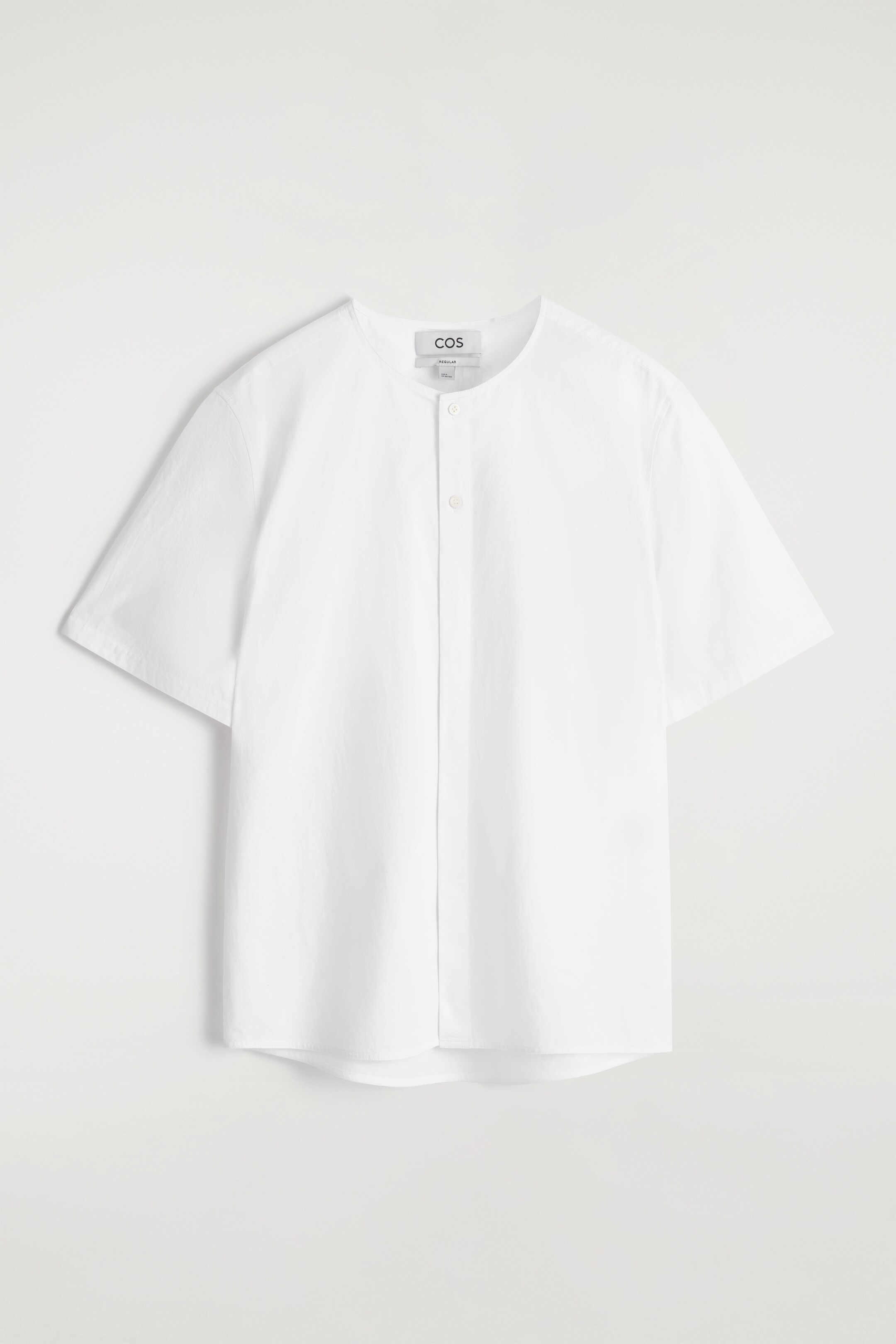 Agrandir l'image: CHEMISE SANS COL EN COTON PIMA - BLANC - HOMME | H&M FR 6