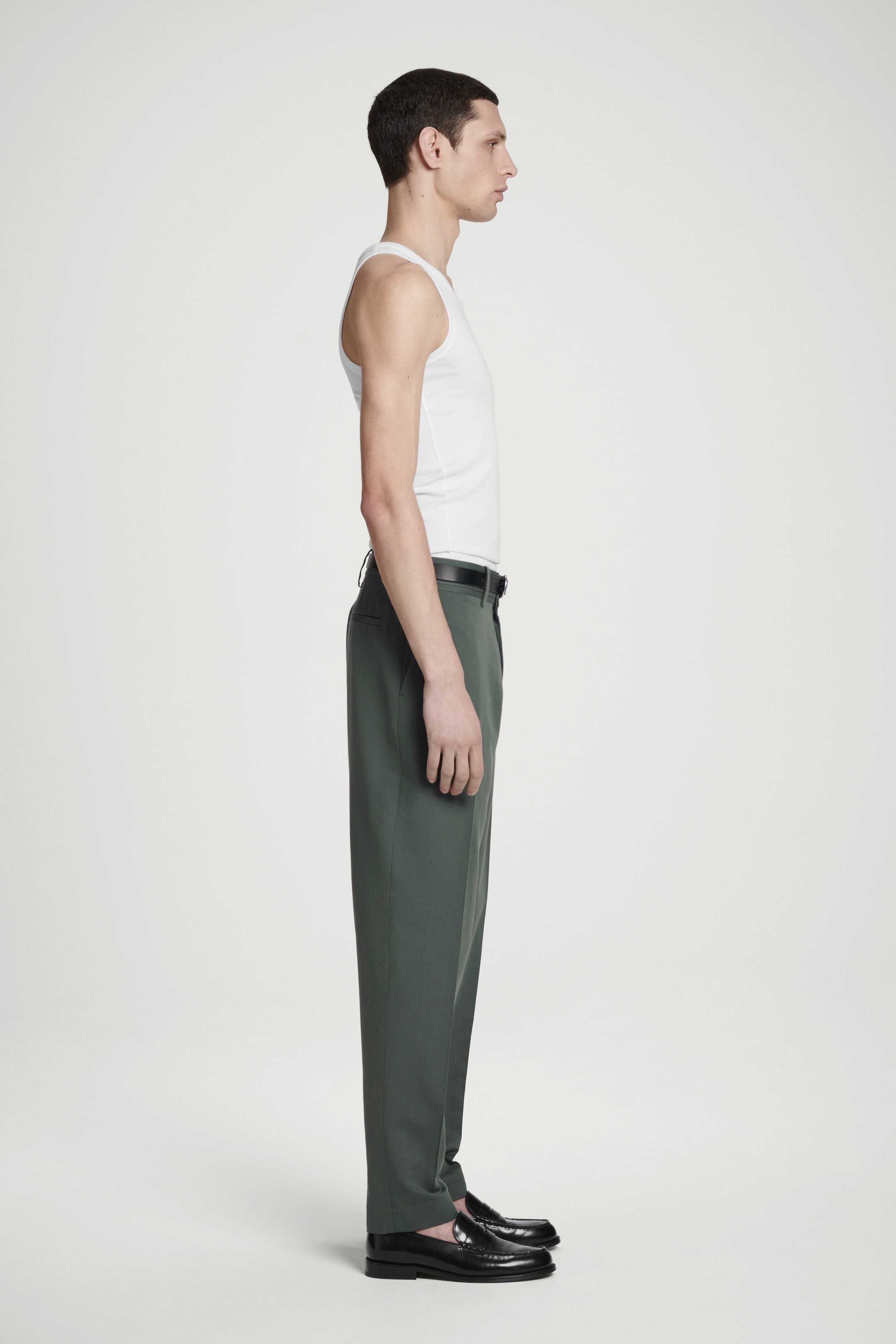 Agrandir l'image: PANTALON DE COSTUME DROIT - VERT FONCÉ - HOMME | H&M FR 3