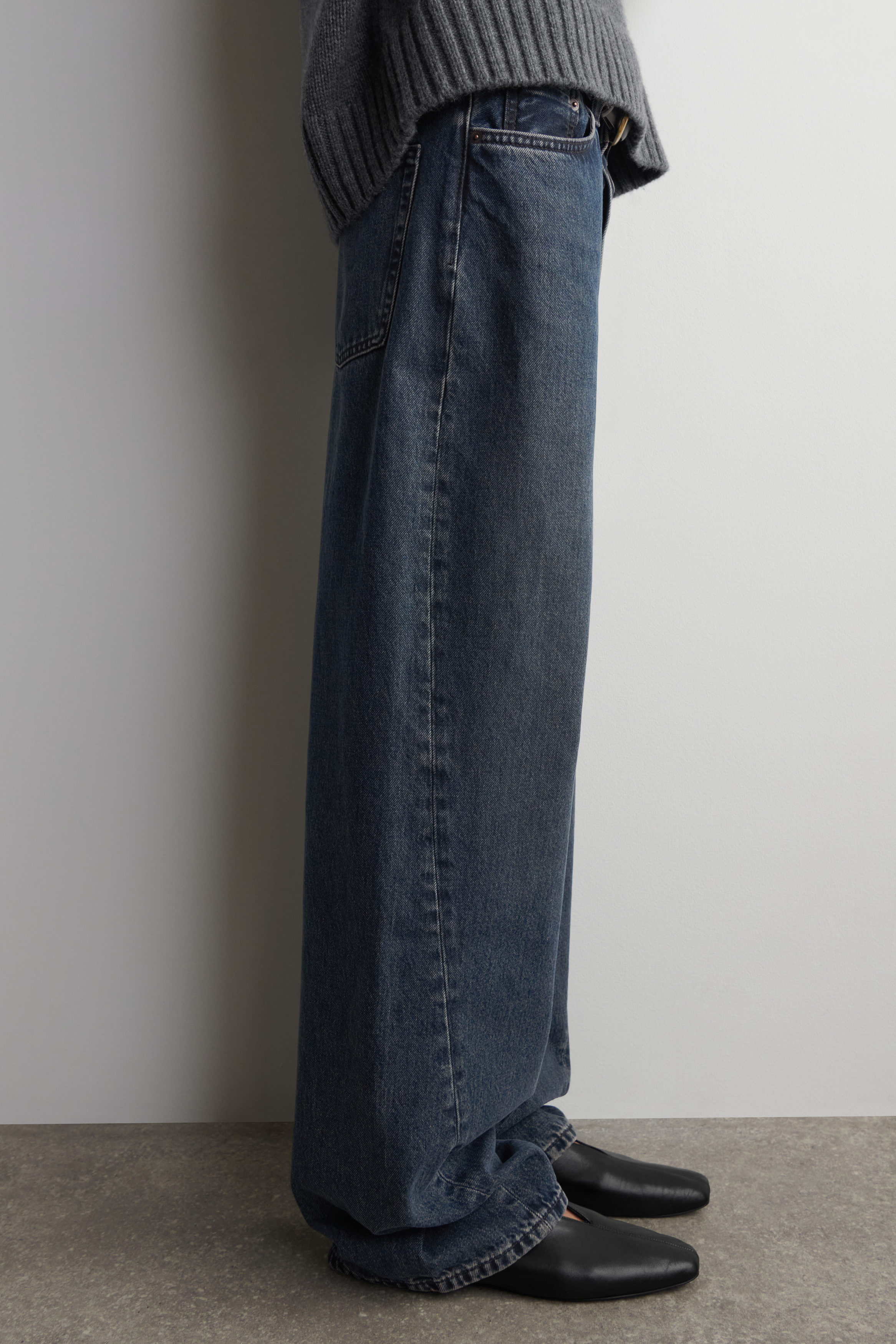 FACADE STRAIGHT-LEG JEANS - DUSTY BLUE | COS US
