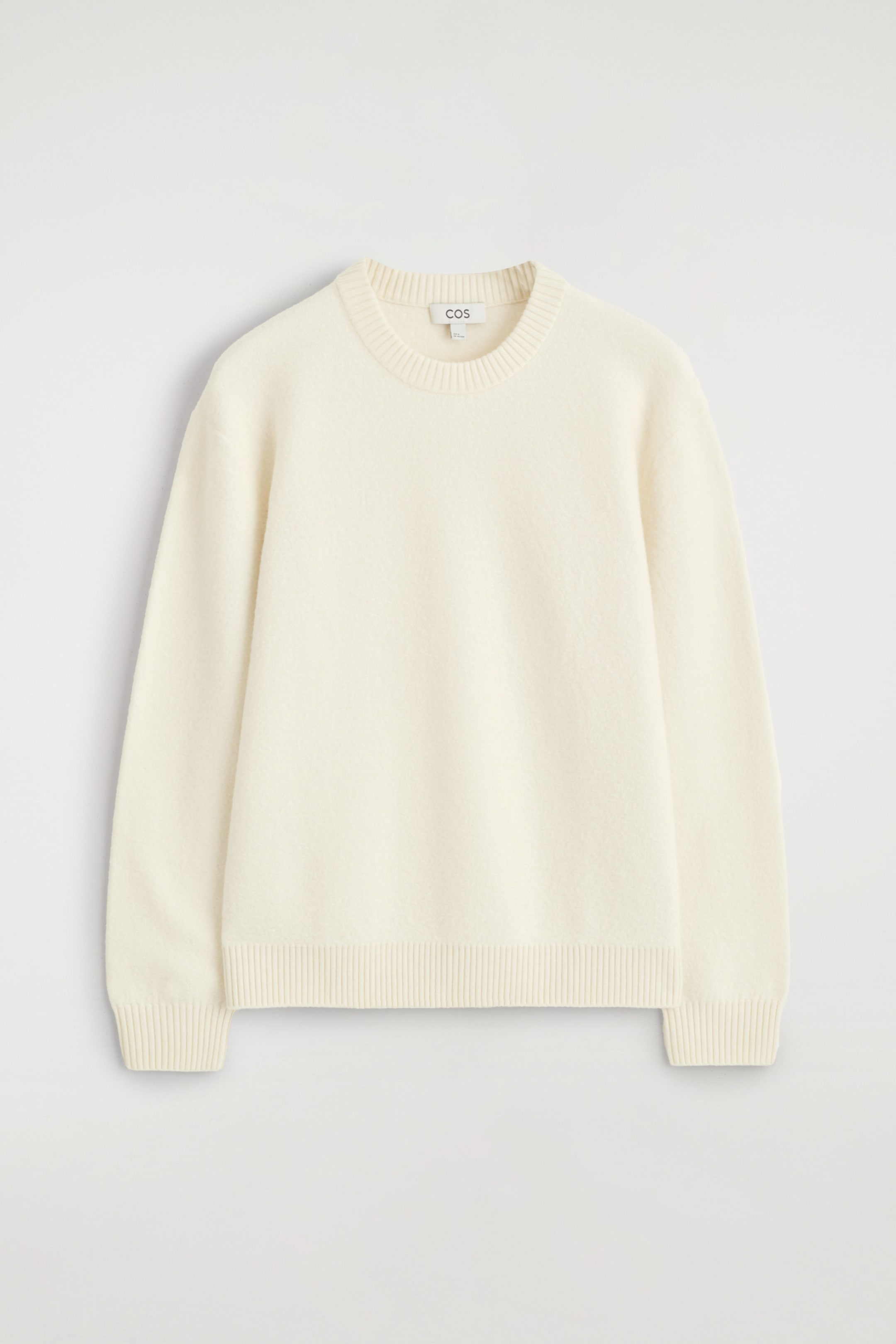 BOILED-WOOL CREW-NECK JUMPER