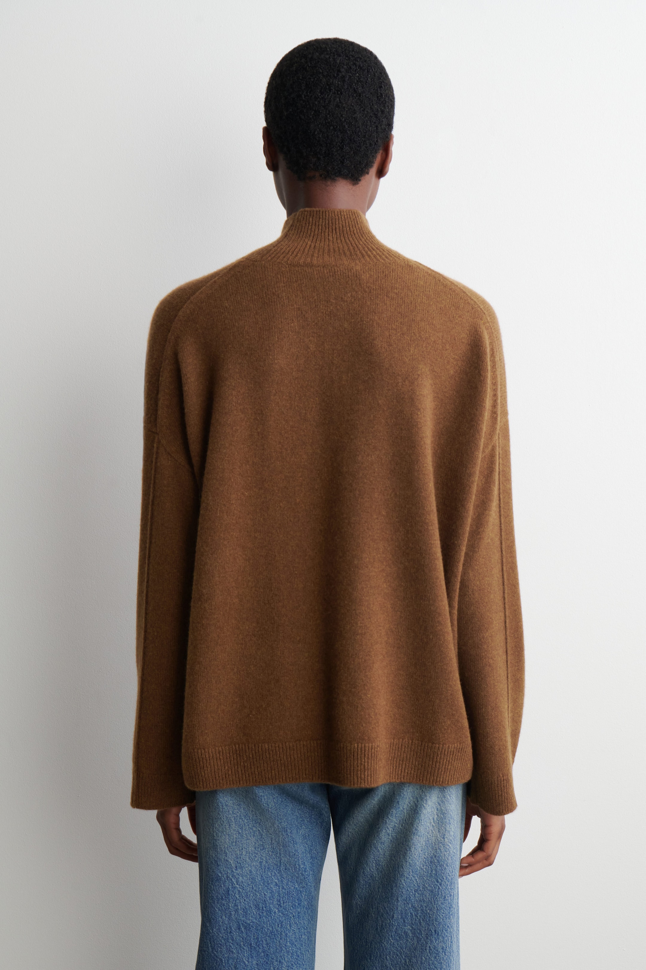 CASHMERE FUNNEL-NECK SWEATER