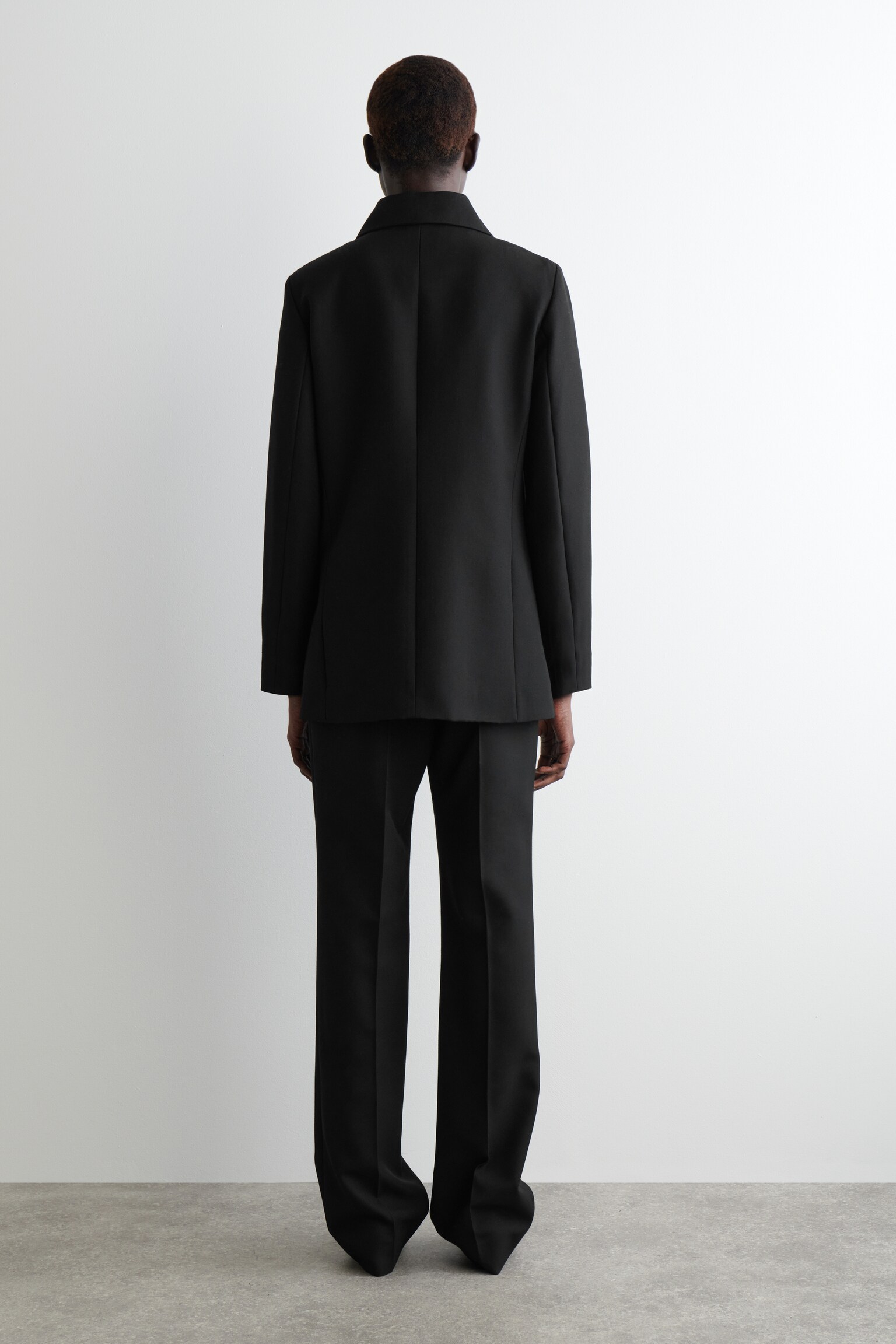 CHAQUETA FORMAL EN MEZCLA DE LANA - NEGRO/MARRÓN OSCURO - 6