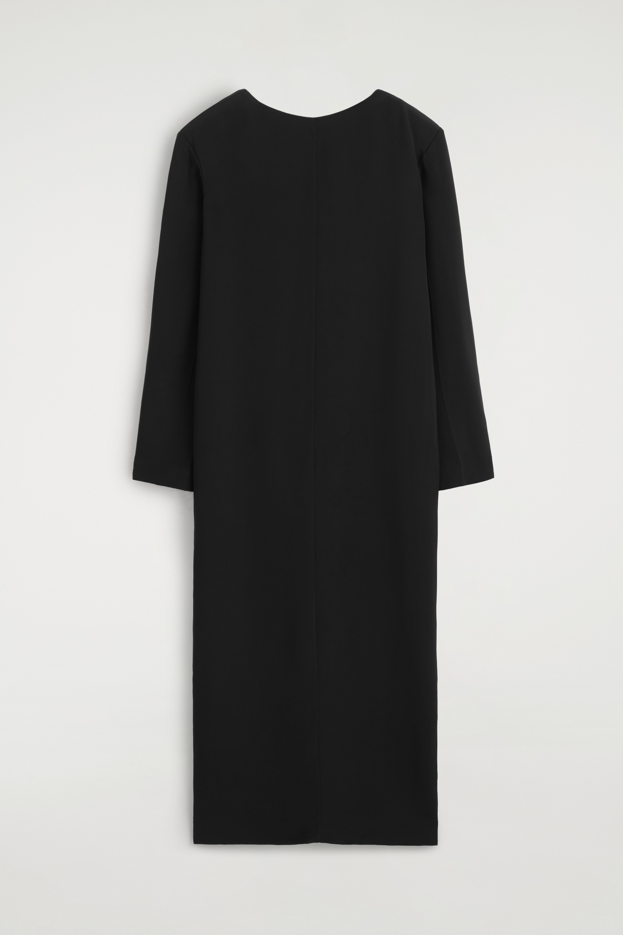 ROBE LONGUE EN CRÊPE DE SOIE AU DOS BOUTONNÉ