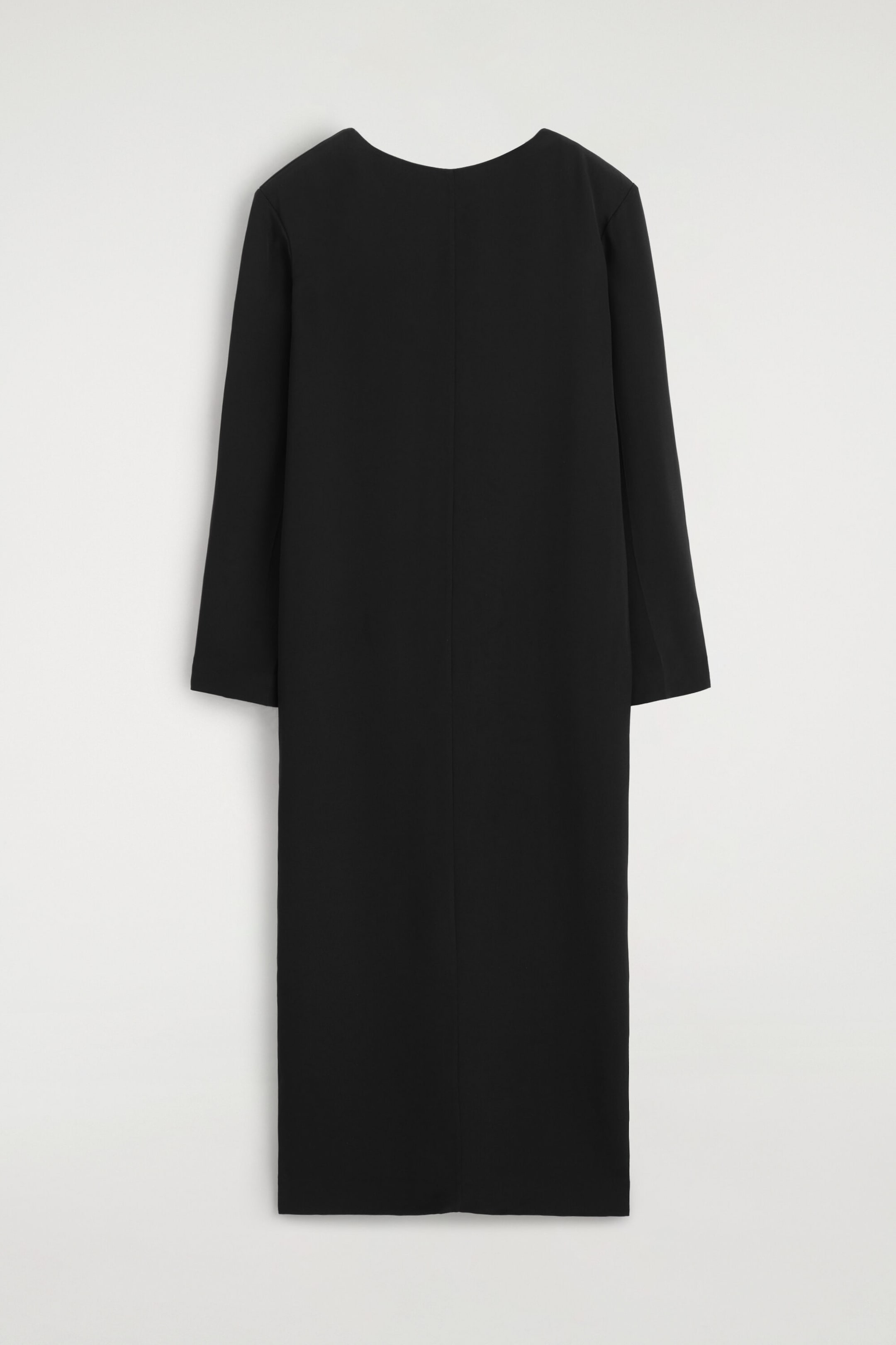 BUTTON-DETAIL SILK-CREPE MAXI DRESS
