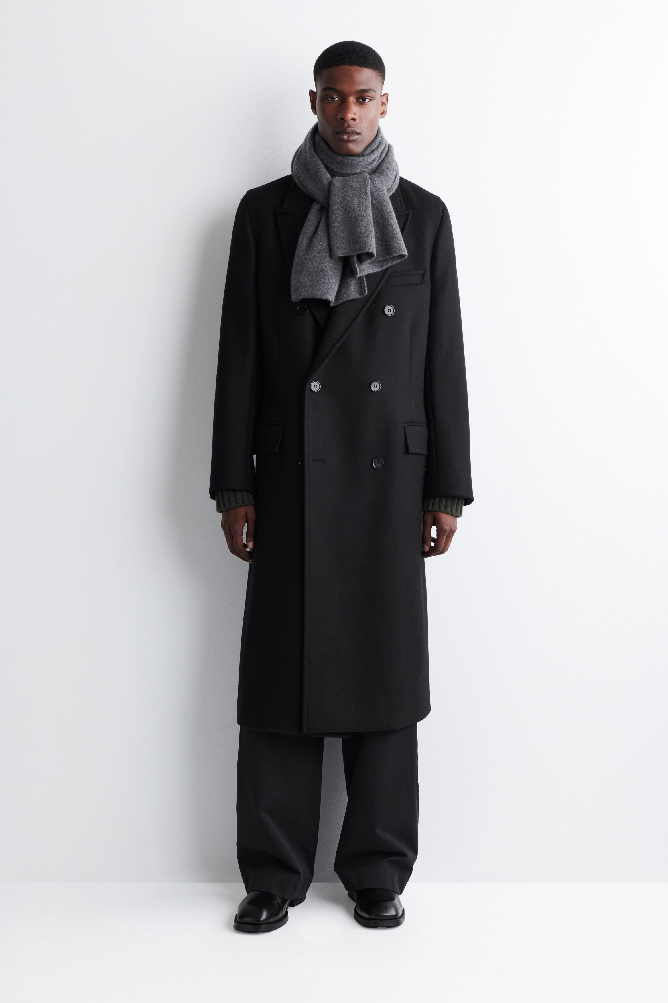 CASHMERE SCARF - DARK GRAY | COS US