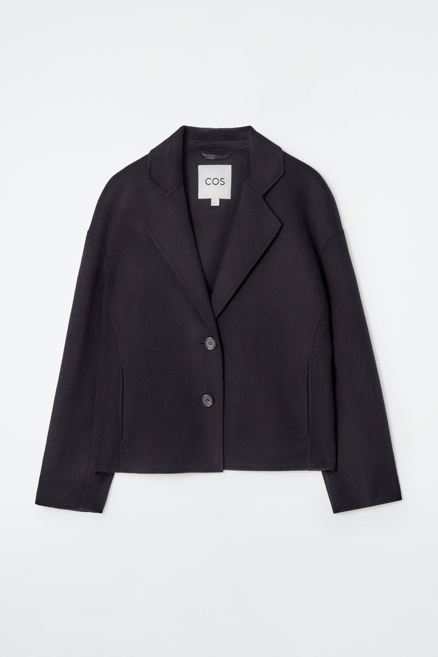 VESTE DE TAILLEUR EN LAINE DOUBLE FACE - BLEU MARINE - 2