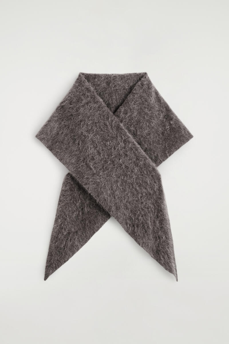 Brushed-Cashmere Triangle Scarf