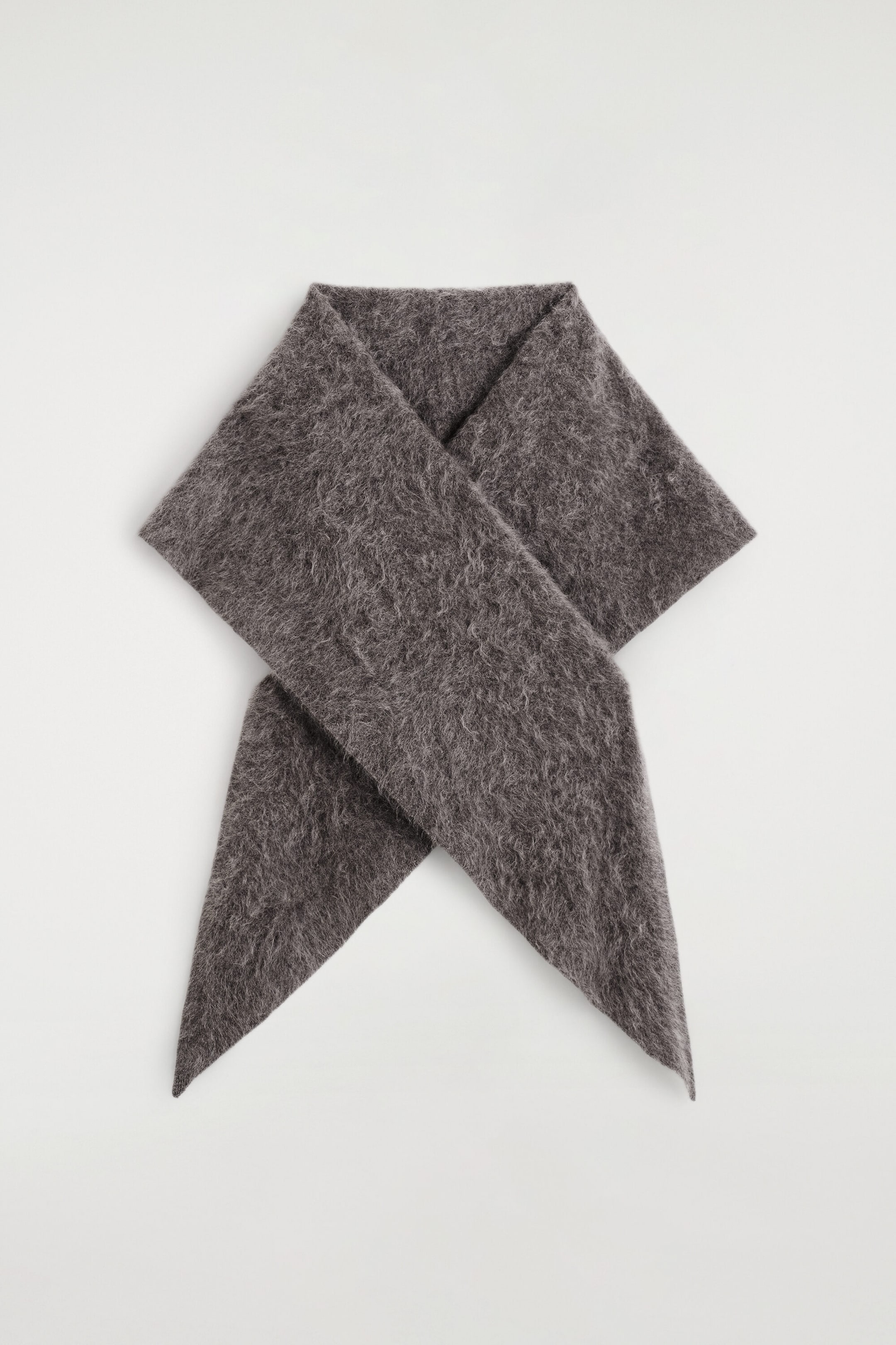 BRUSHED-CASHMERE TRIANGLE SCARF