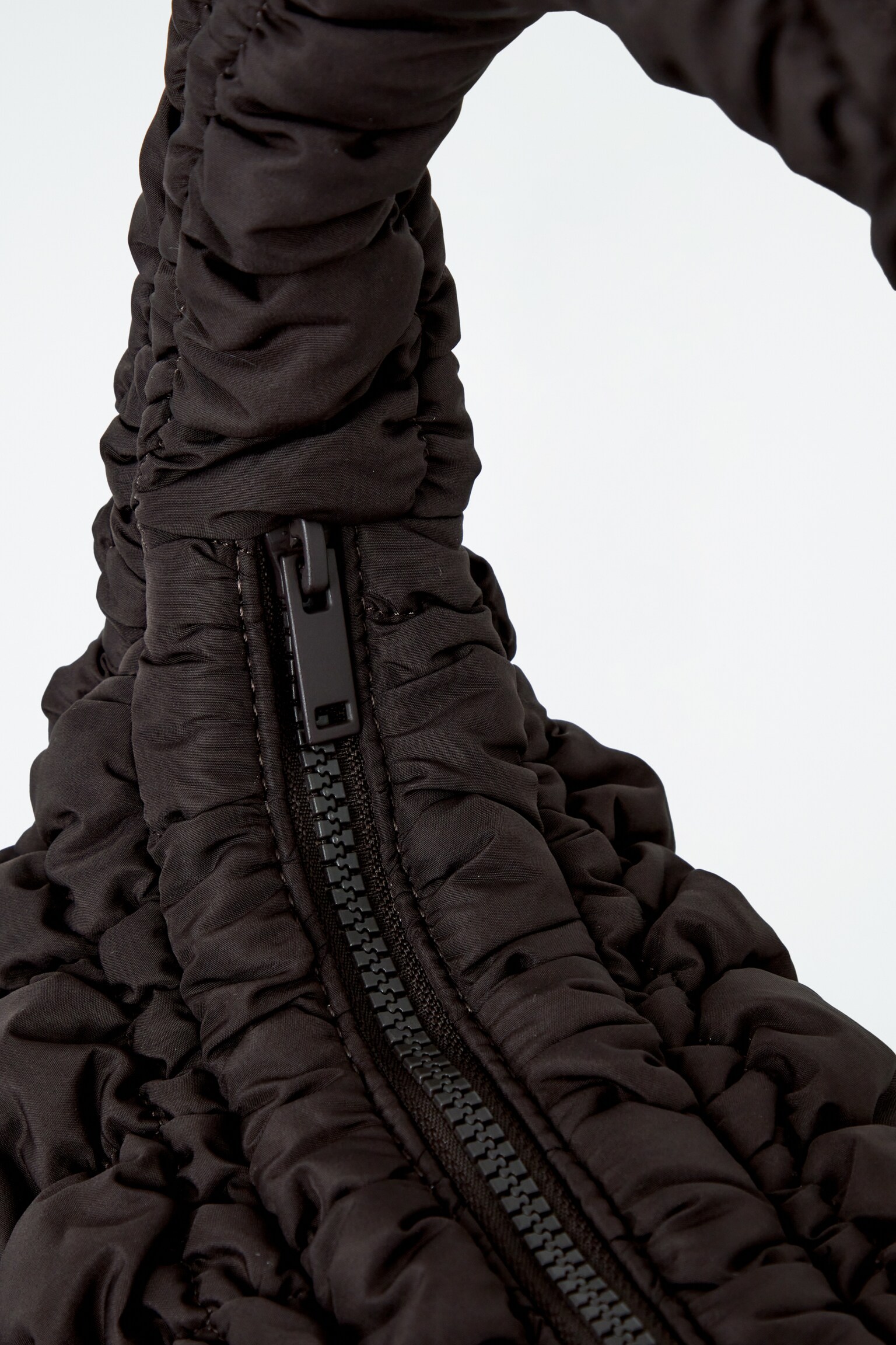 QUILTED MINI BAG - DARK BROWN/GREY/OFF-WHITE/BLACK/SILVER/LIGHT BLUE - 5