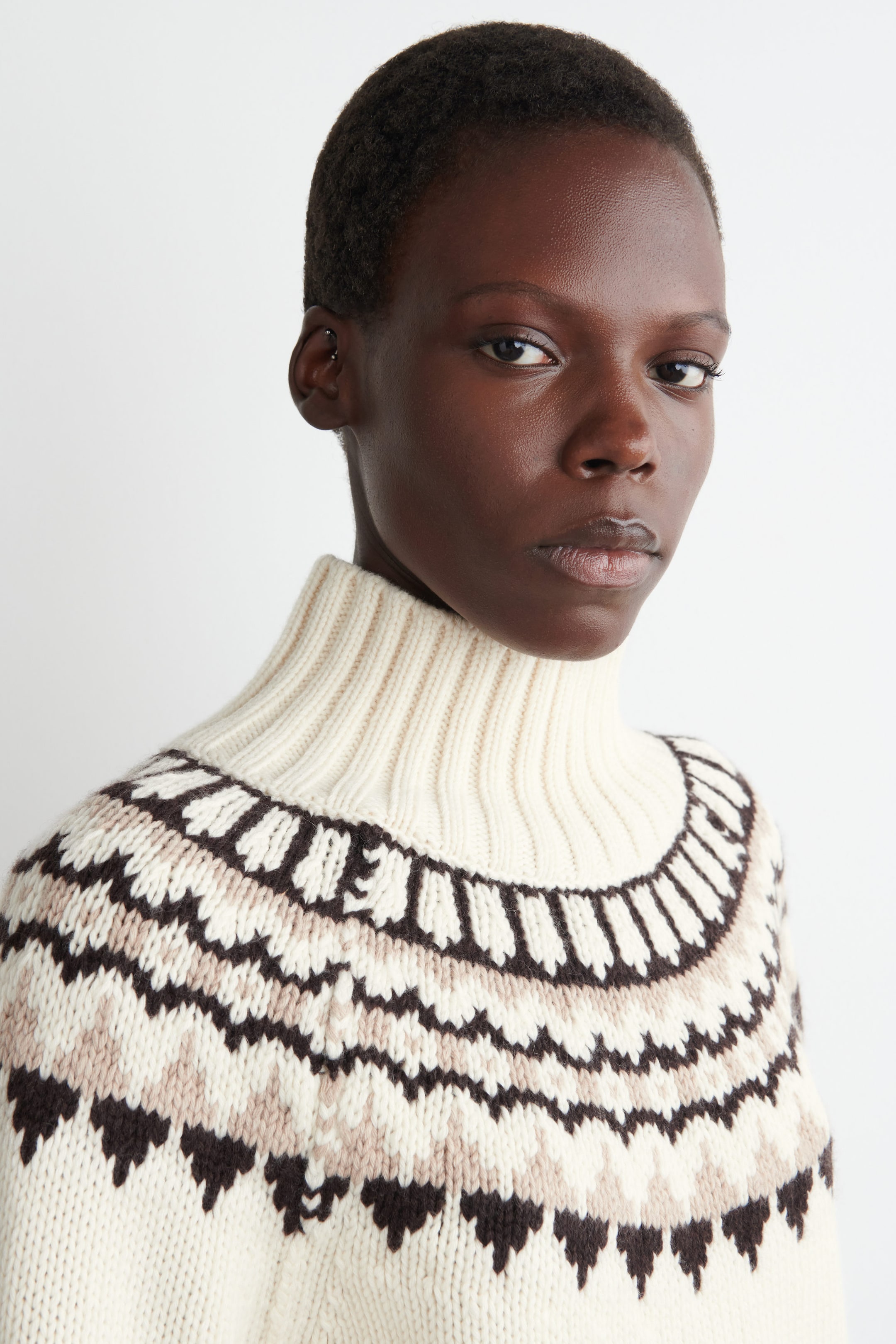 FAIR ISLE WOOL-CASHMERE SWEATER