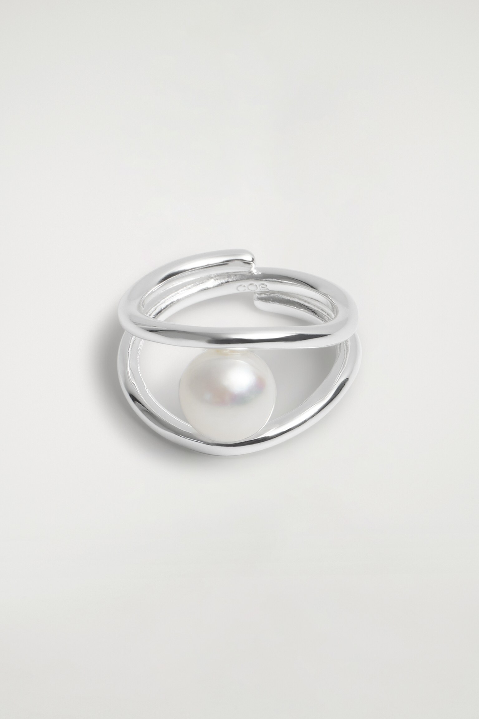 BAGUE À PERLE FLOTTANTE - ARGENTÉ - 2