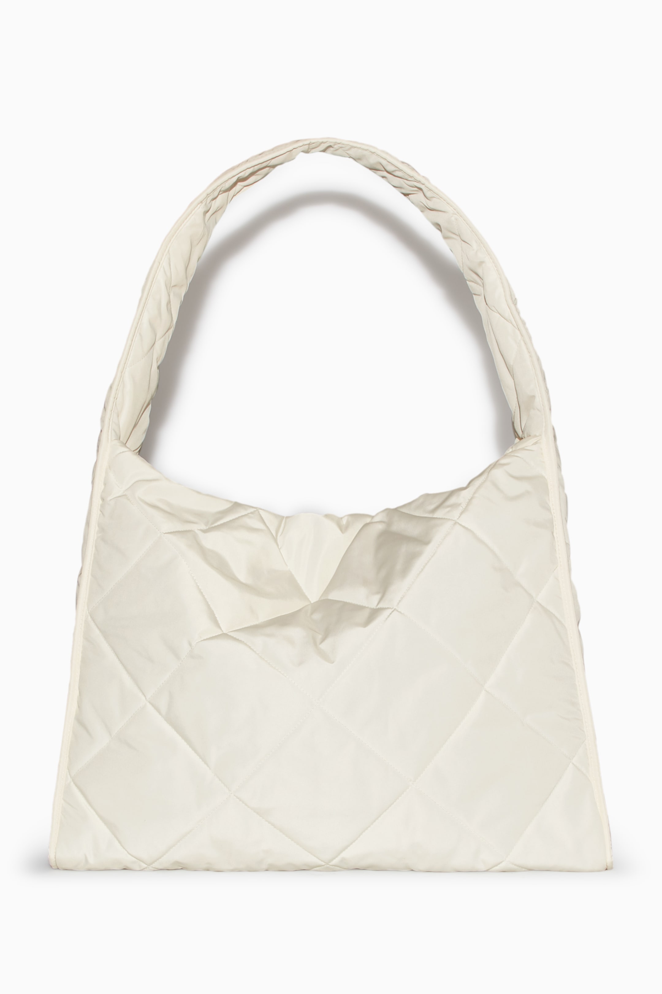 View larger image: OVERSIZED DIAMOND-QUILTED BAG - CREAM - Ladies | H&M GB 1