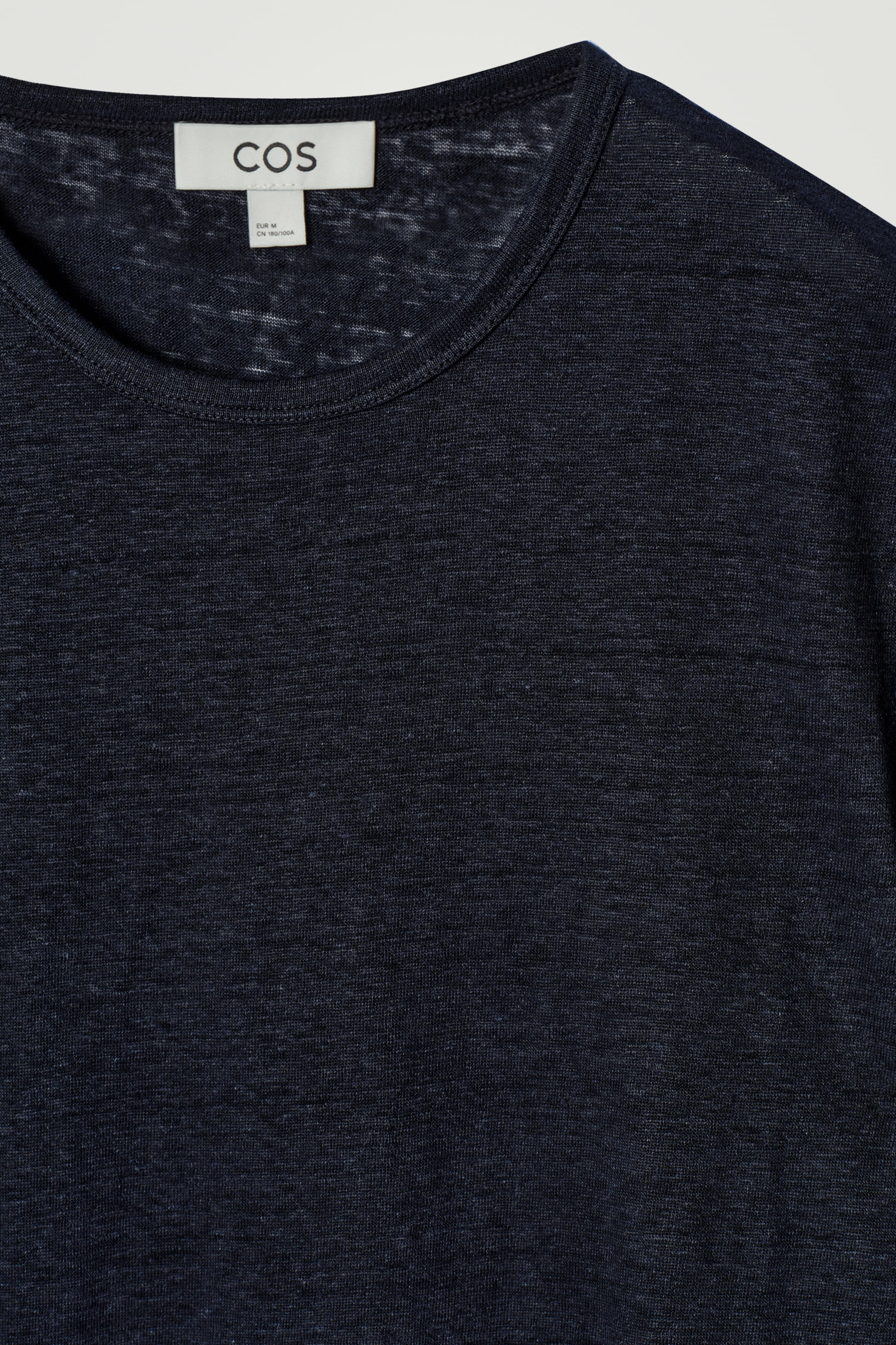View larger image: LINEN T-SHIRT - NAVY - Men | H&M GB 6