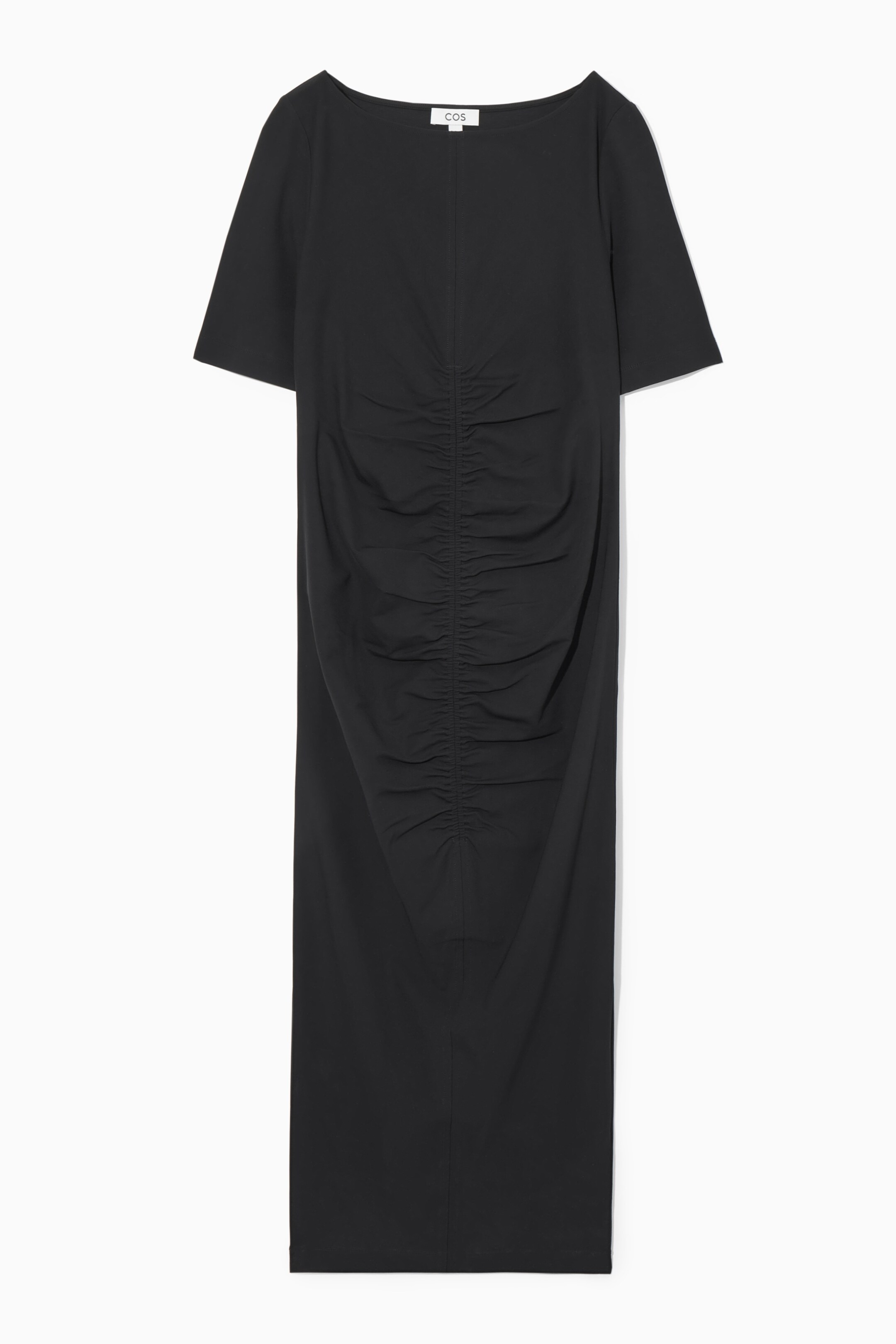 Ingrandisci l'immagine: GATHERED T-SHIRT DRESS - BLACK - DONNA | H&M CH 1