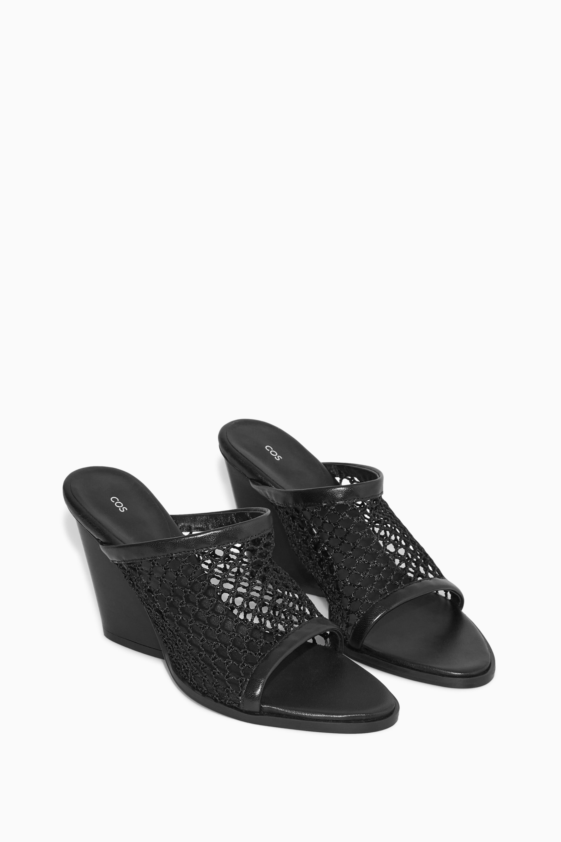 View larger image: MESH WEDGE SANDALS - BLACK - Ladies | H&M GB 2