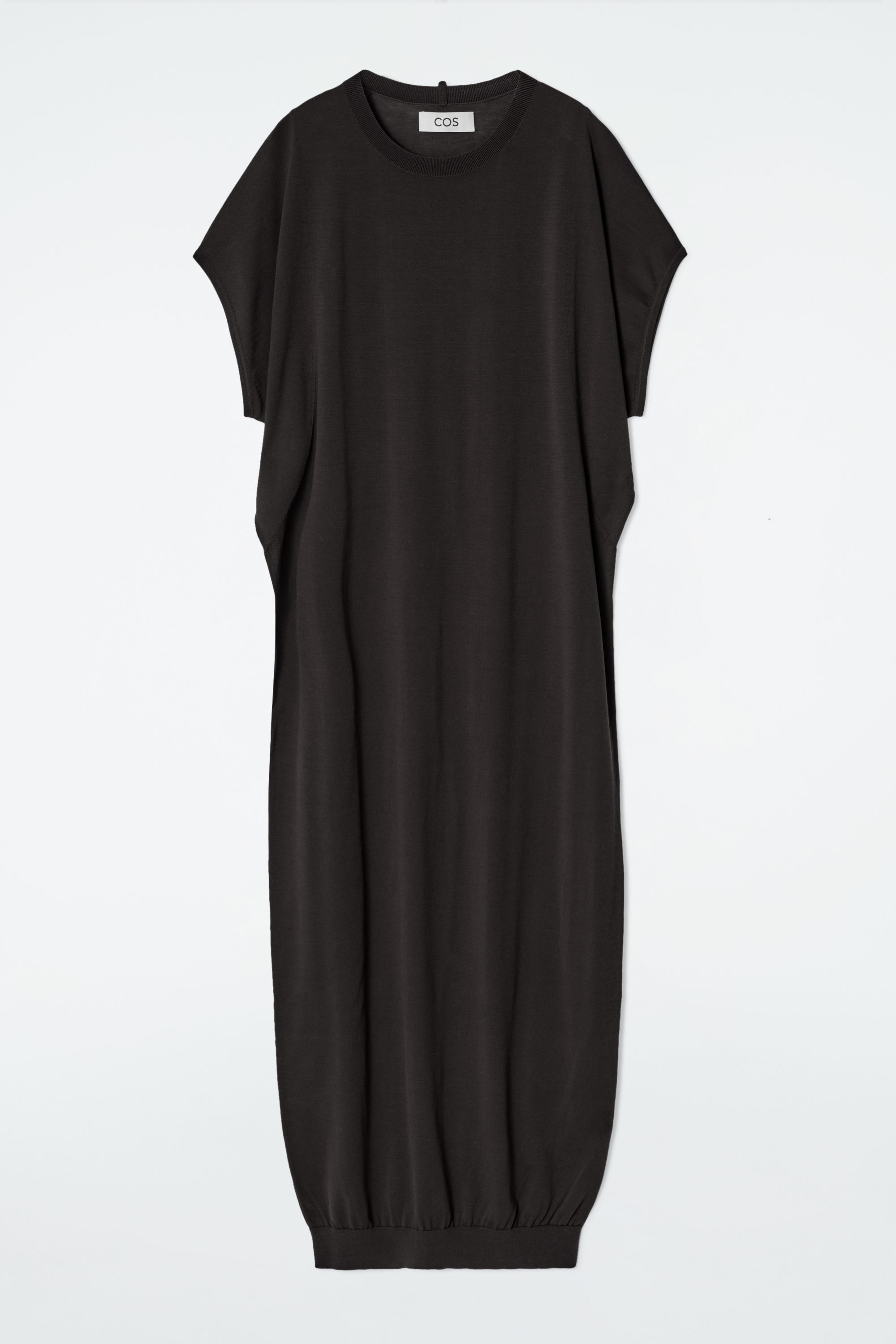 cos asymmetric mini t-shirt dress Asymmetric Button Mini Polo Dress