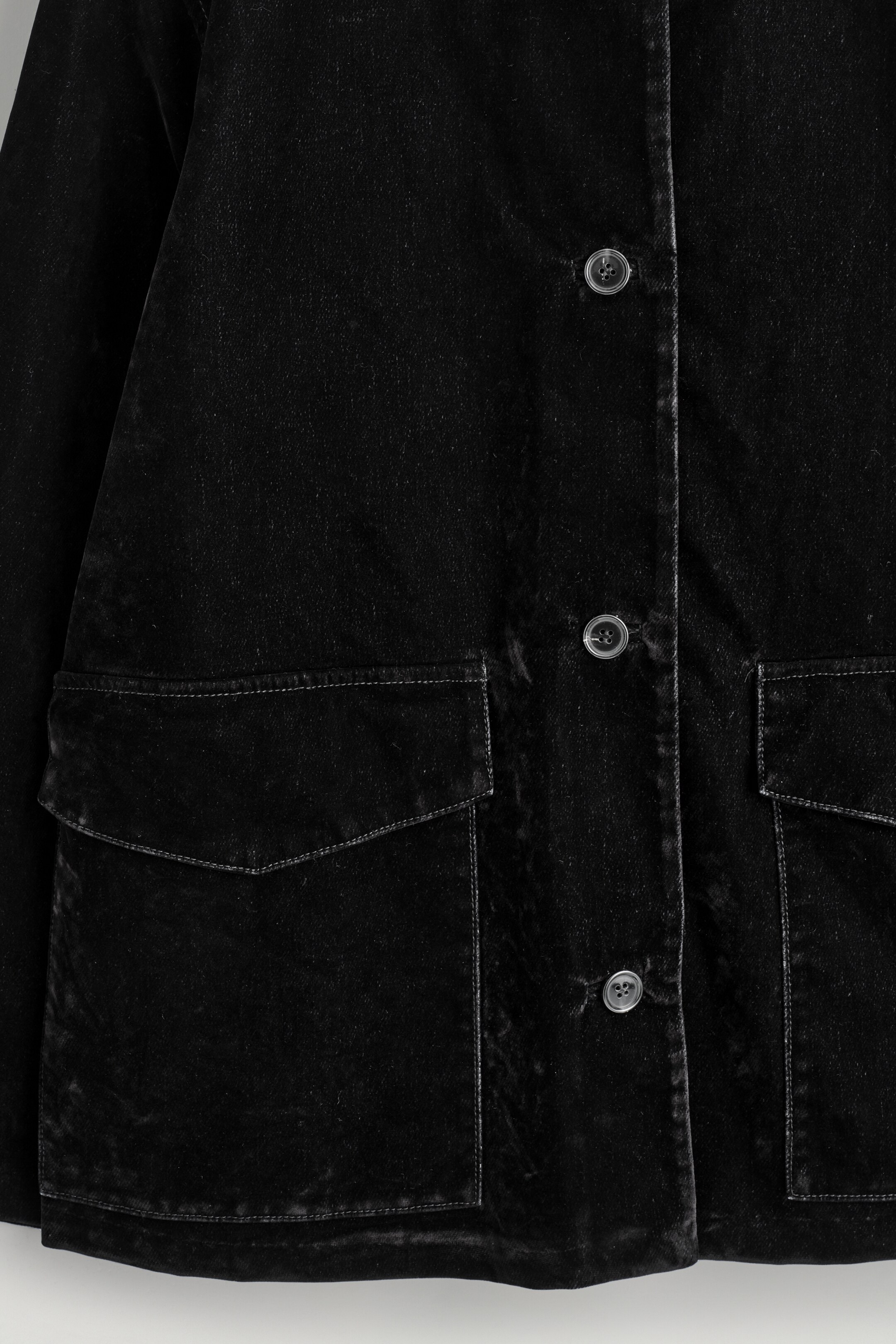 Agrandir l'image: VESTE EN DENIM FLOQUÉ - NOIR - FEMME | H&M CH 7