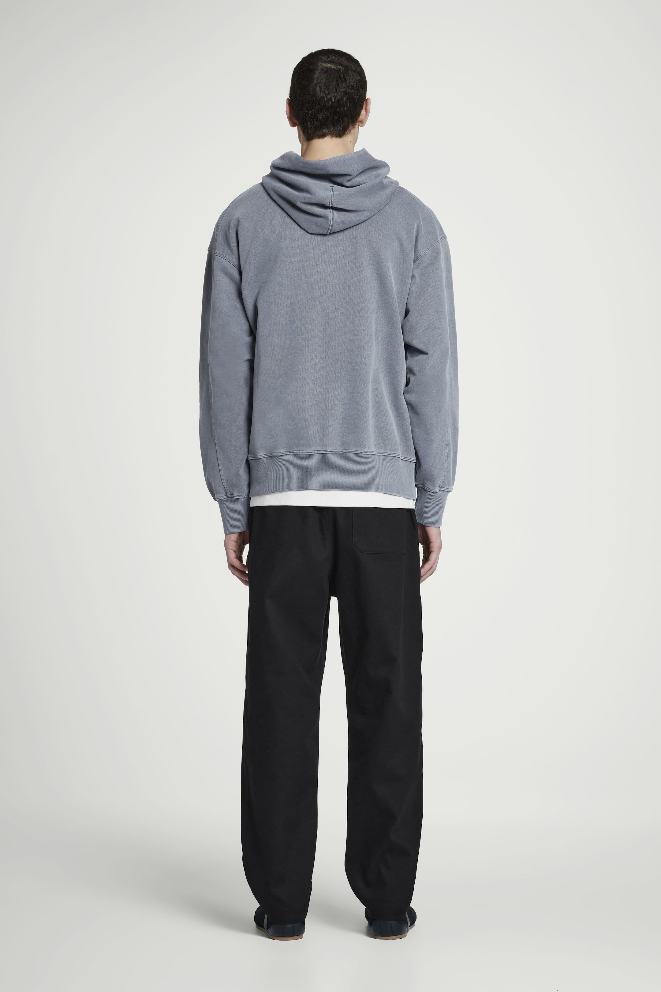 SWEAT À CAPUCHE EN JERSEY DE COTON DÉLAVÉ