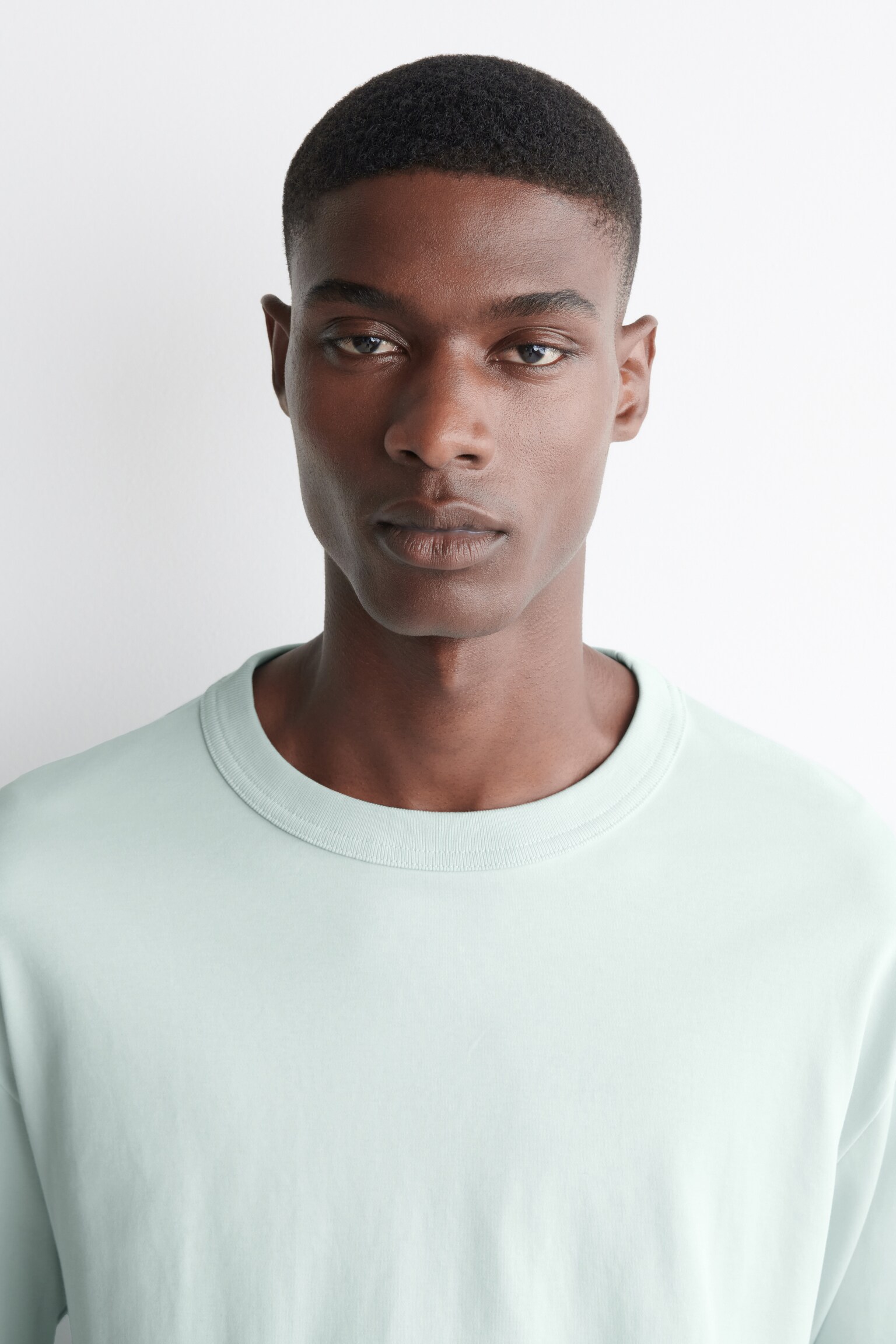 T-SHIRT A MANICHE LUNGHE IN JERSEY INTERLOCK - AZZURRO/NERO/BORDEAUX/BLU/BIANCO/BLU NAVY/VERDE SCURO/ROSSO / BIANCO / A RIGHE - 7