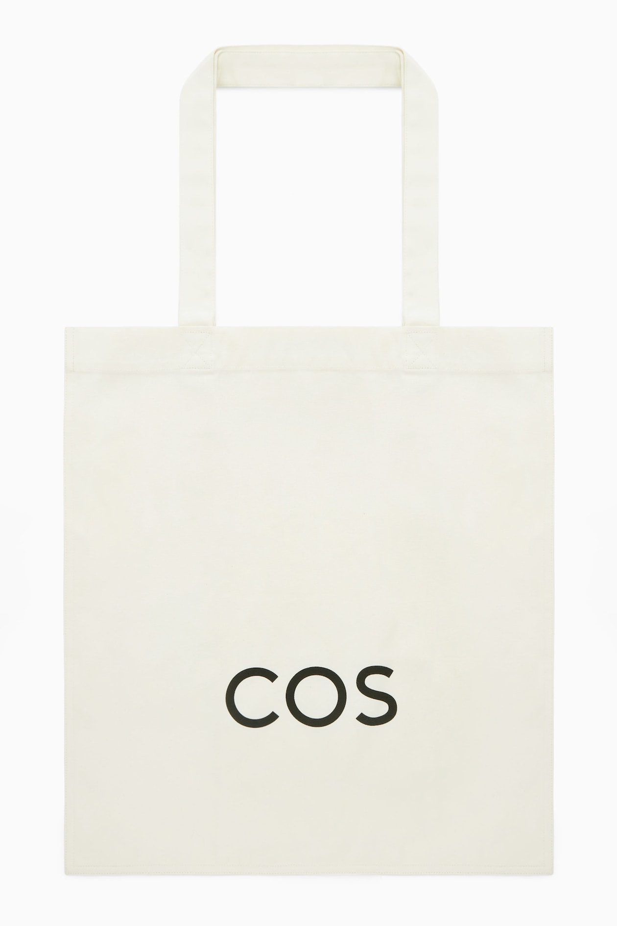 COS CHARITY CANVAS TOTE BAG — WHITE