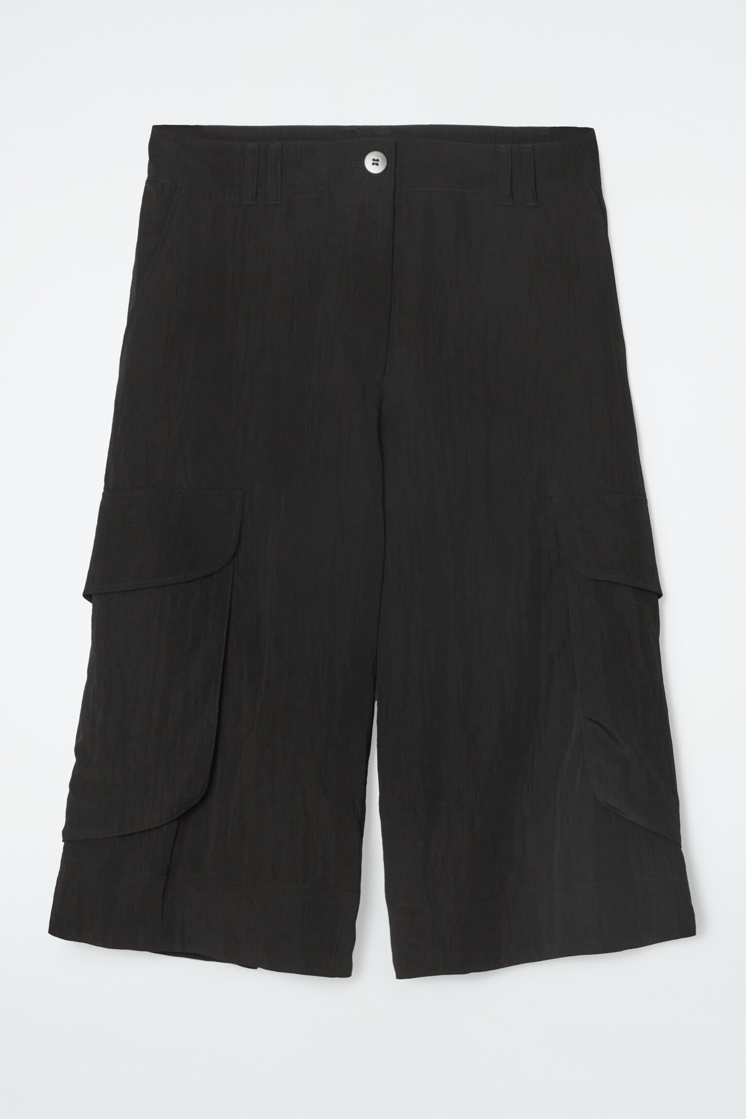 LONGLINE CARGO SHORTS - BLACK
