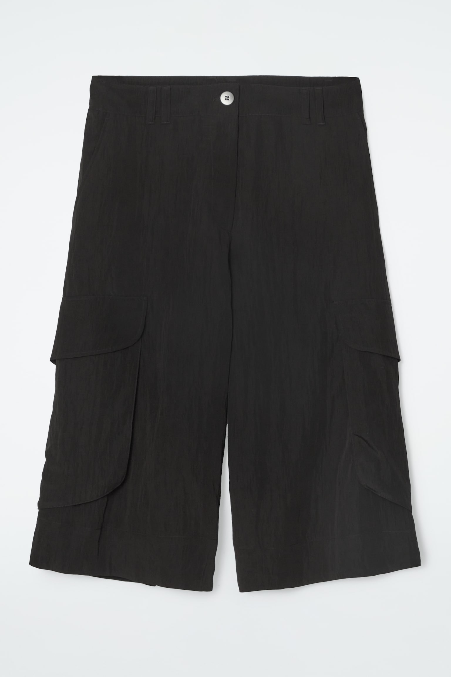 LONGLINE CARGO SHORTS - BLACK