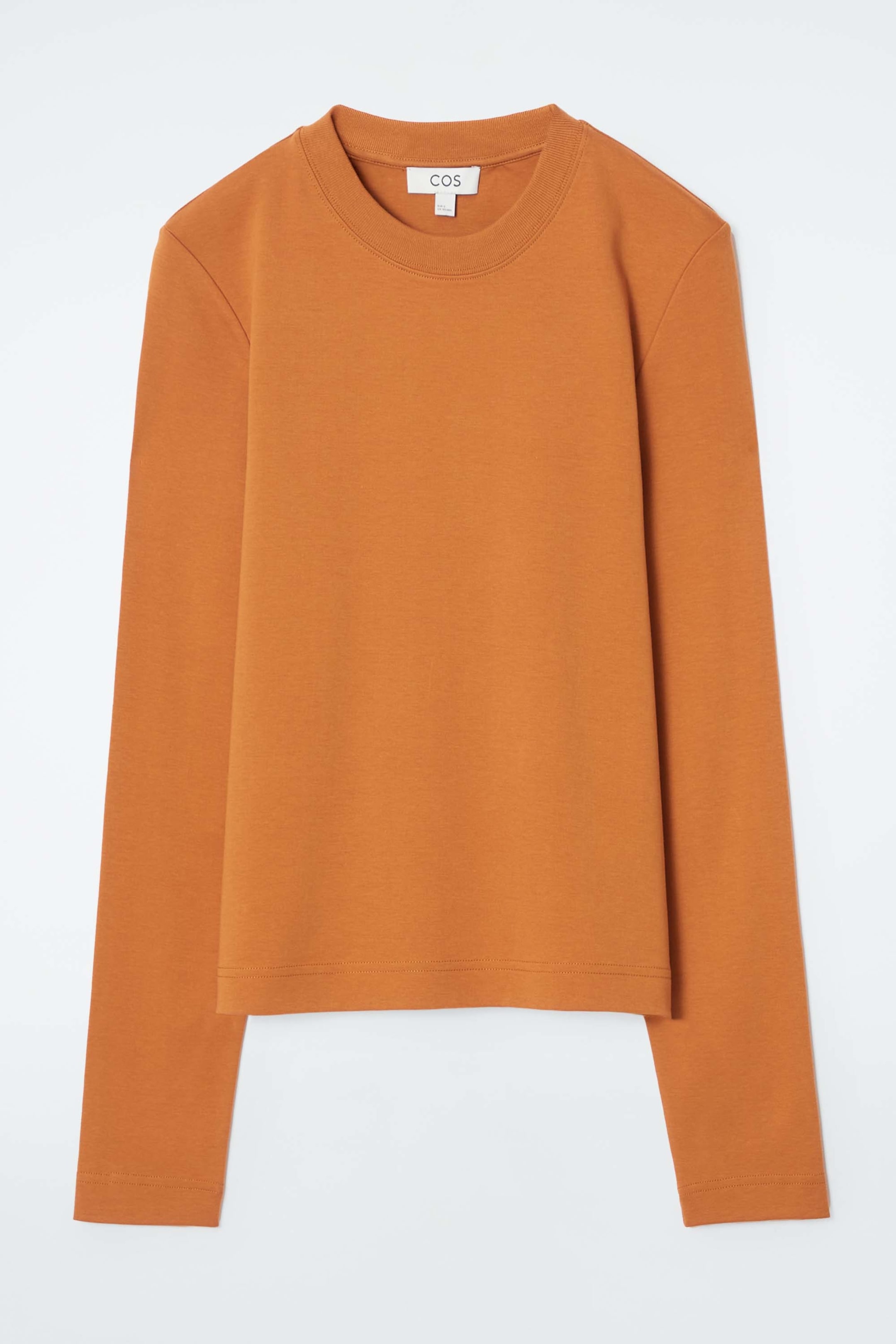 View larger image: CLEAN CUT REGULAR LONG-SLEEVED T-SHIRT - ORANGE - Ladies | H&M GB 1