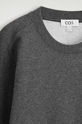 COTTON SWEATSHIRT — DARK-GREY MÉLANGE 1